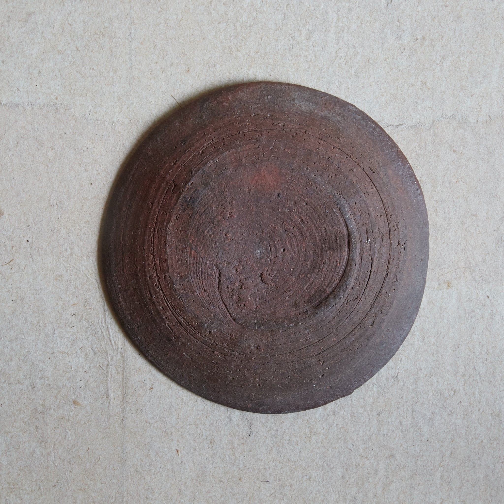 ASSIETTE À DESSERT, Bizen, ensemble de 5, Période Meiji–Taisho(1868–1926 apr. J.-C.)