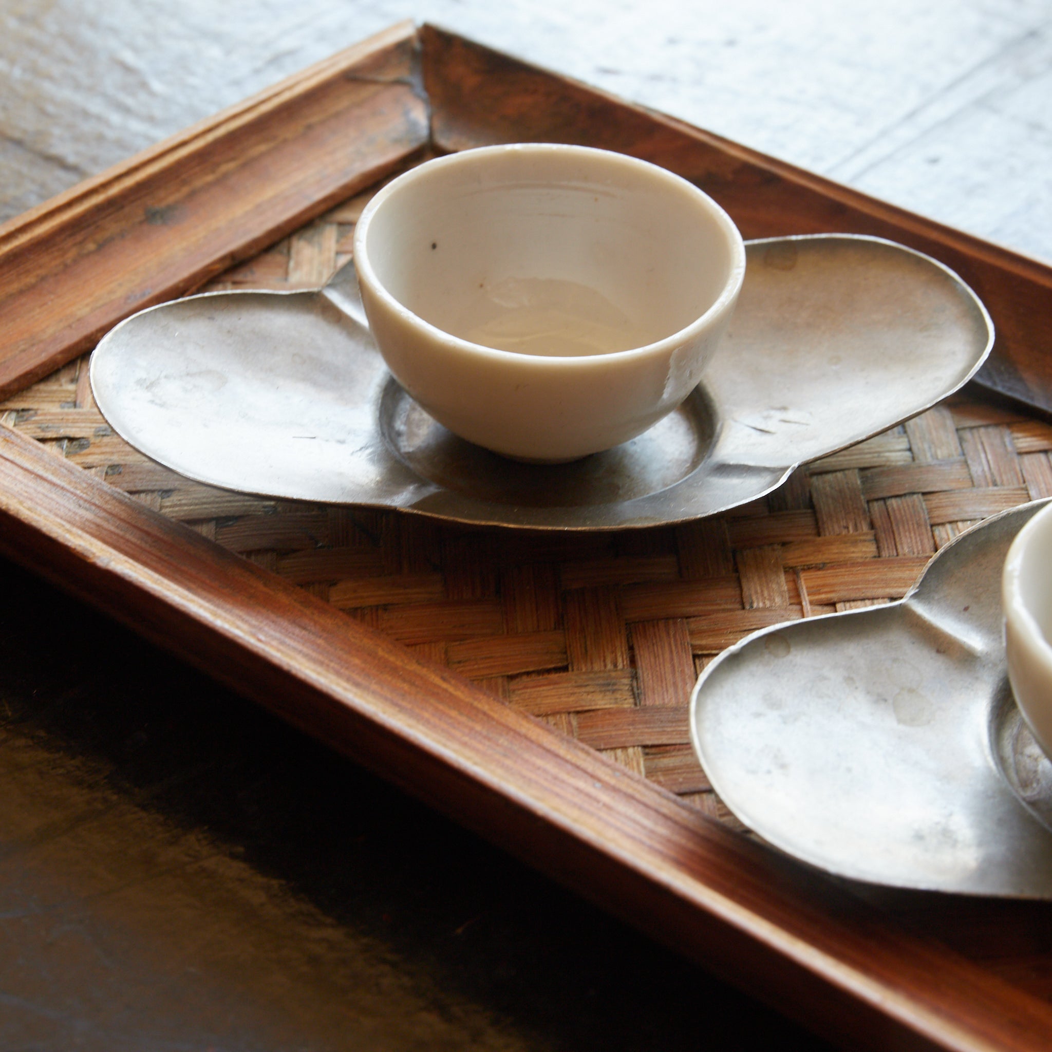 TEA TRAY, With ajiro design, Taisho–Showa Period(1912–1989CE)