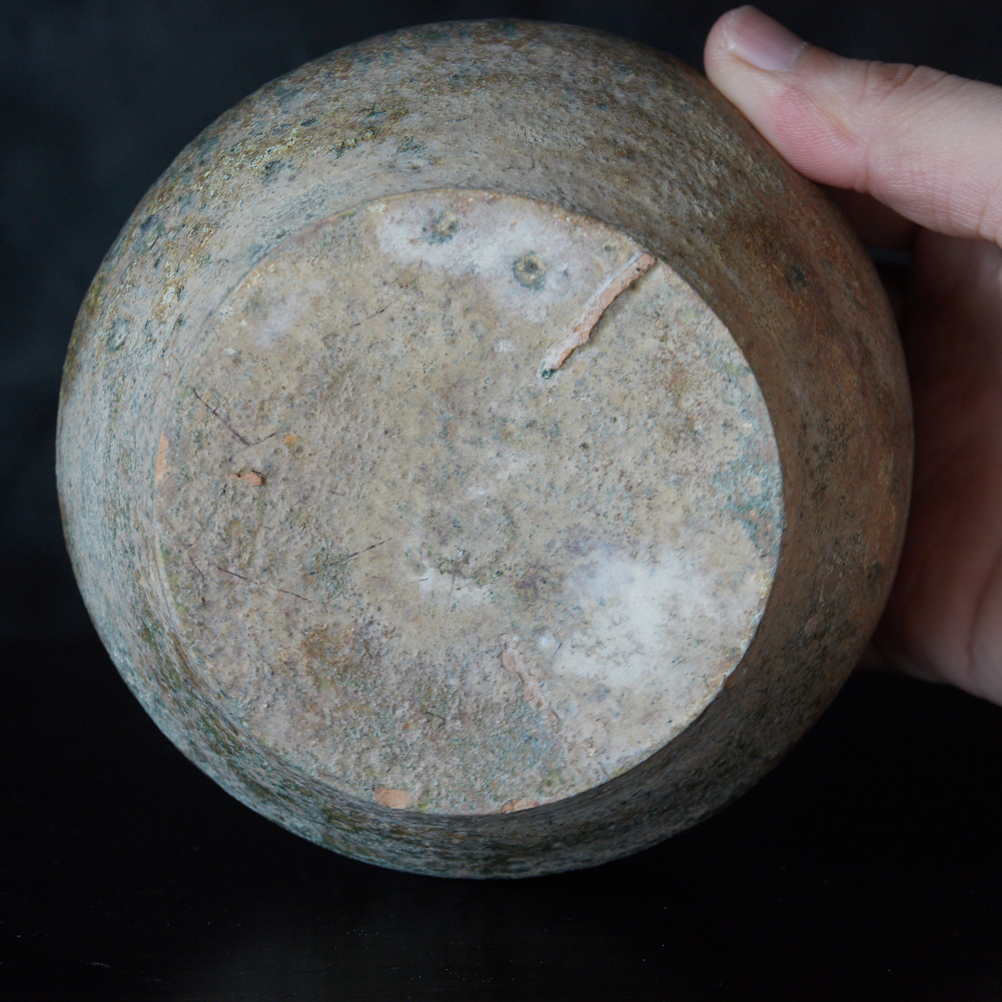 漢代 銀化緑釉小壷(206BCE–220CE)