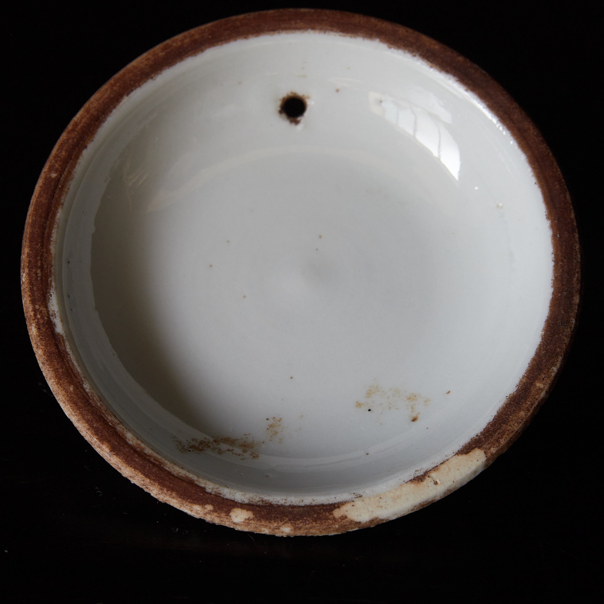 江戸時代 古伊万里 白磁染付桐文横手急須(1603–1867CE)