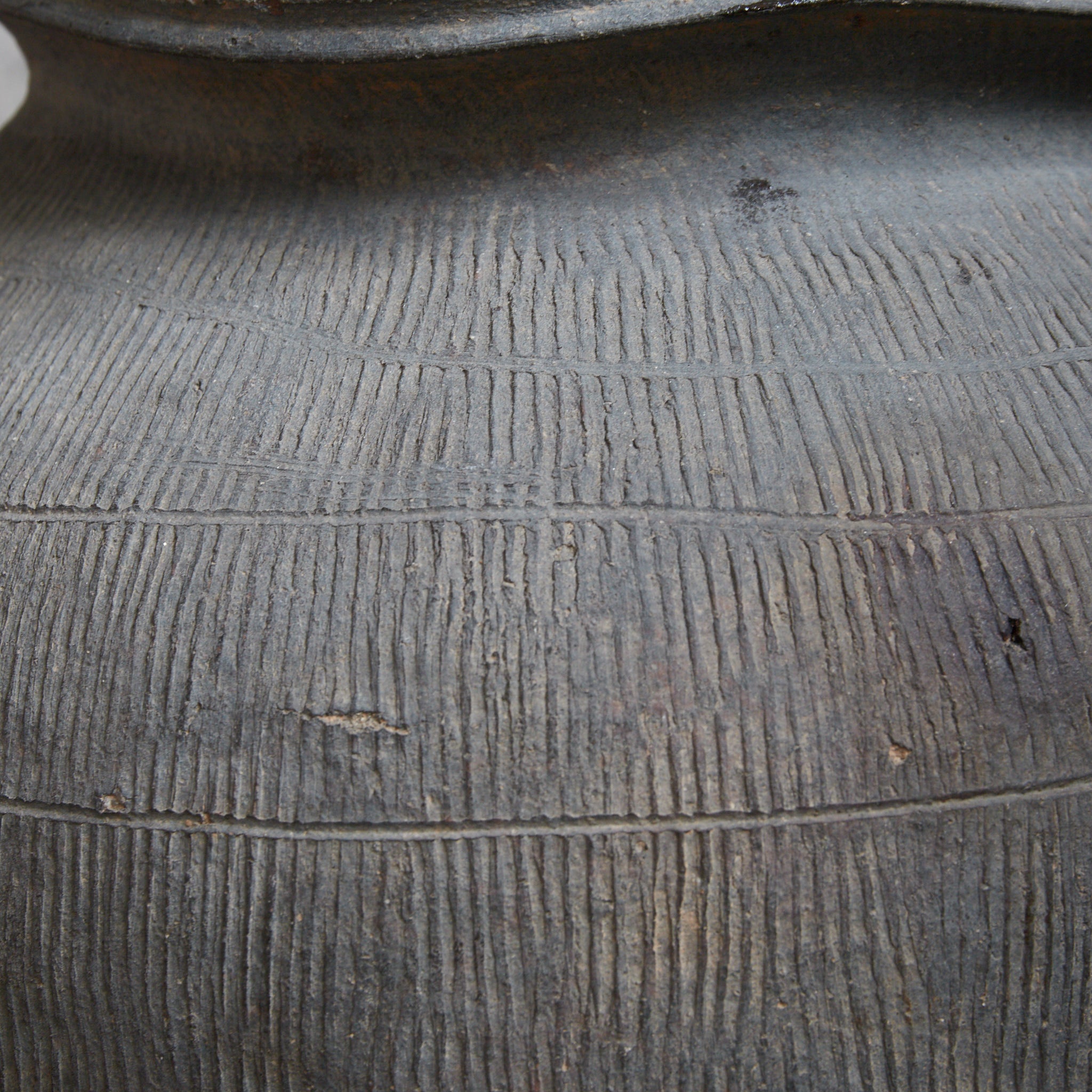 JARRA, Suzu, con diseño impreso, Período Kamakura(1185–1333 d. C.)