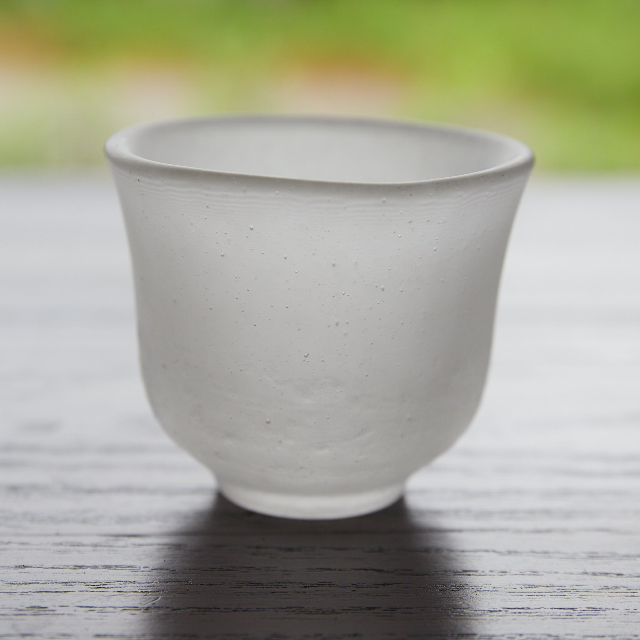 COPA DE VIDRIO ANTIGUO CON BURBUJAS, Juego de 4, Período Showa(1926–1989 d. C.)