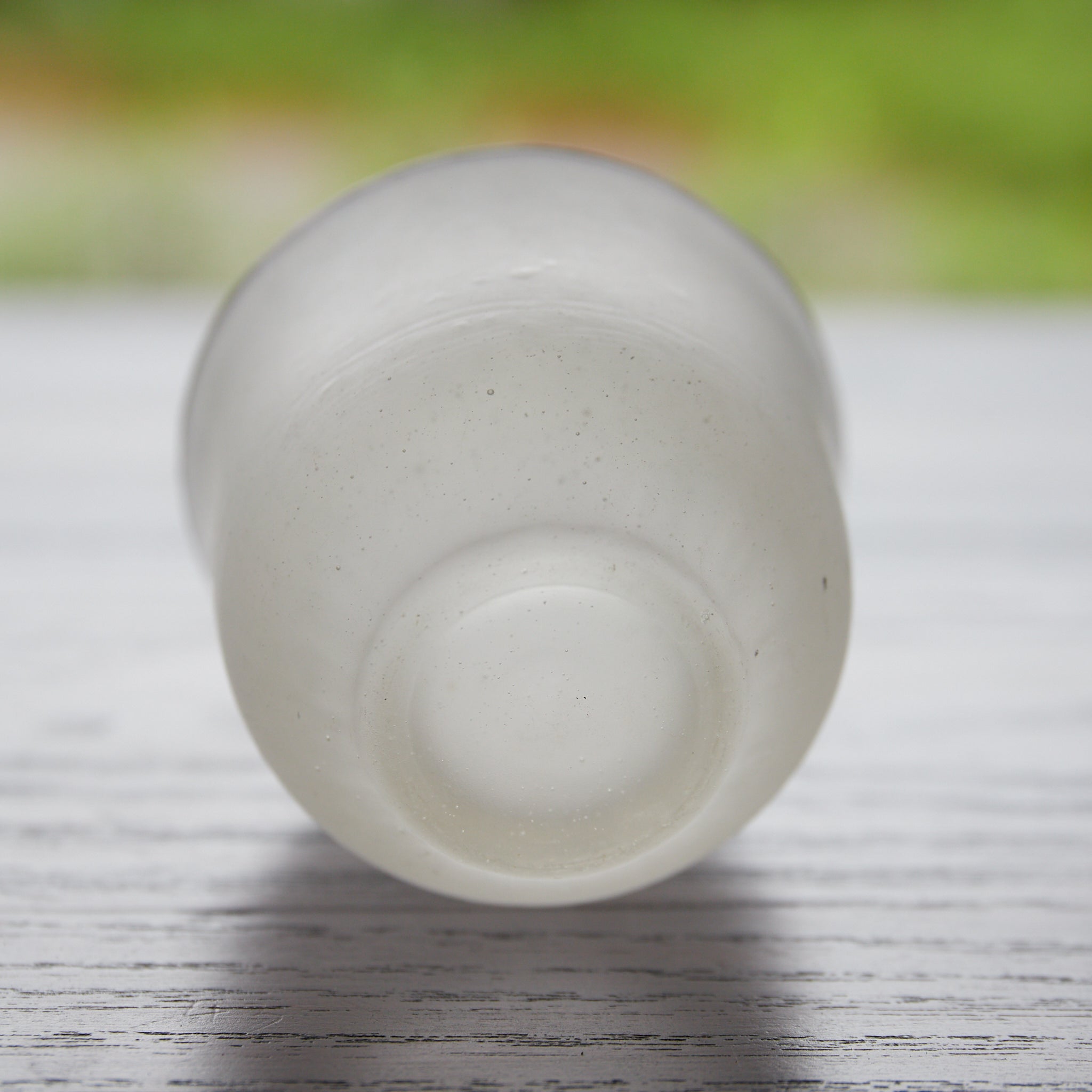 COPA DE VIDRIO ANTIGUO CON BURBUJAS, Juego de 4, Período Showa(1926–1989 d. C.)