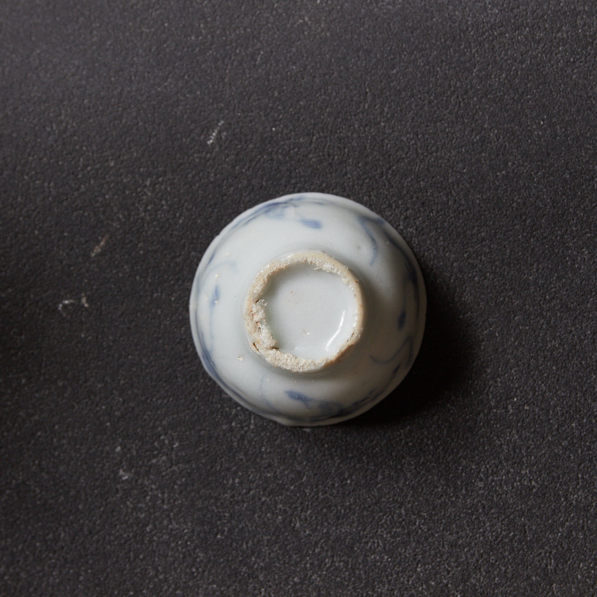 TAZA PARA SENCHA, Porcelana azul y blanca con diseño de hierba de orquídea, juego de 9, Dinastía Ming–Qing(1368–1911 d. C.)