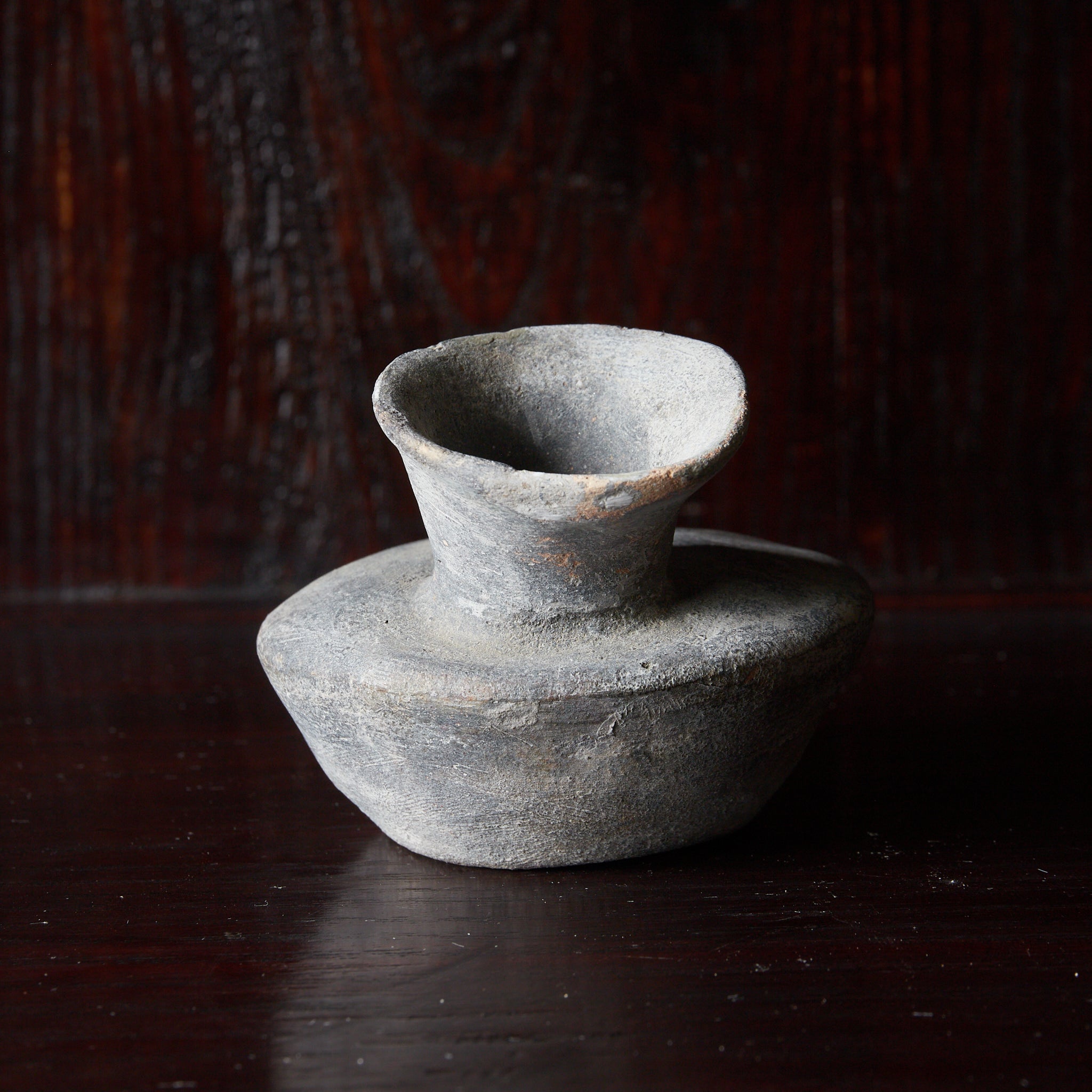 BOTELLA PLANA, Cerámica Sue, Período Nara–Heian(710–1185 d. C.)