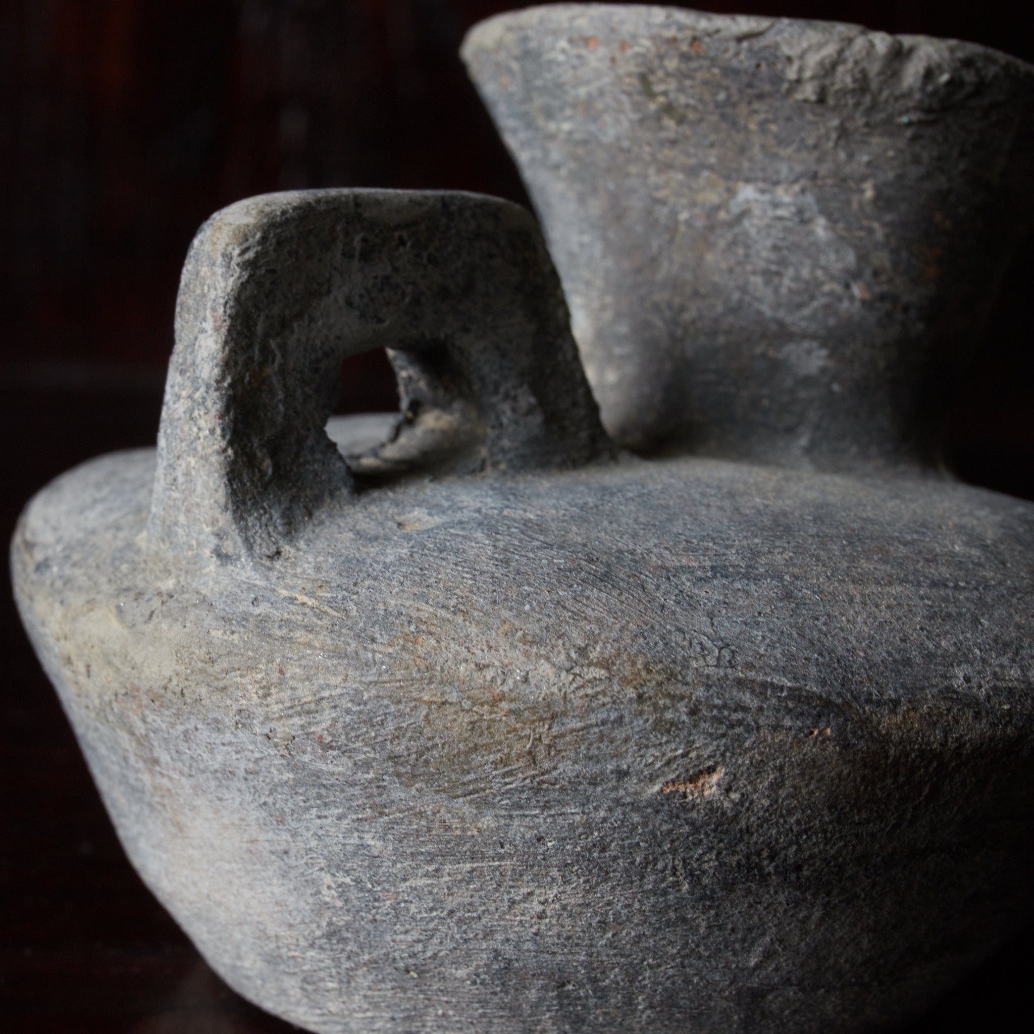 BOTELLA PLANA, Cerámica Sue, Período Nara–Heian(710–1185 d. C.)