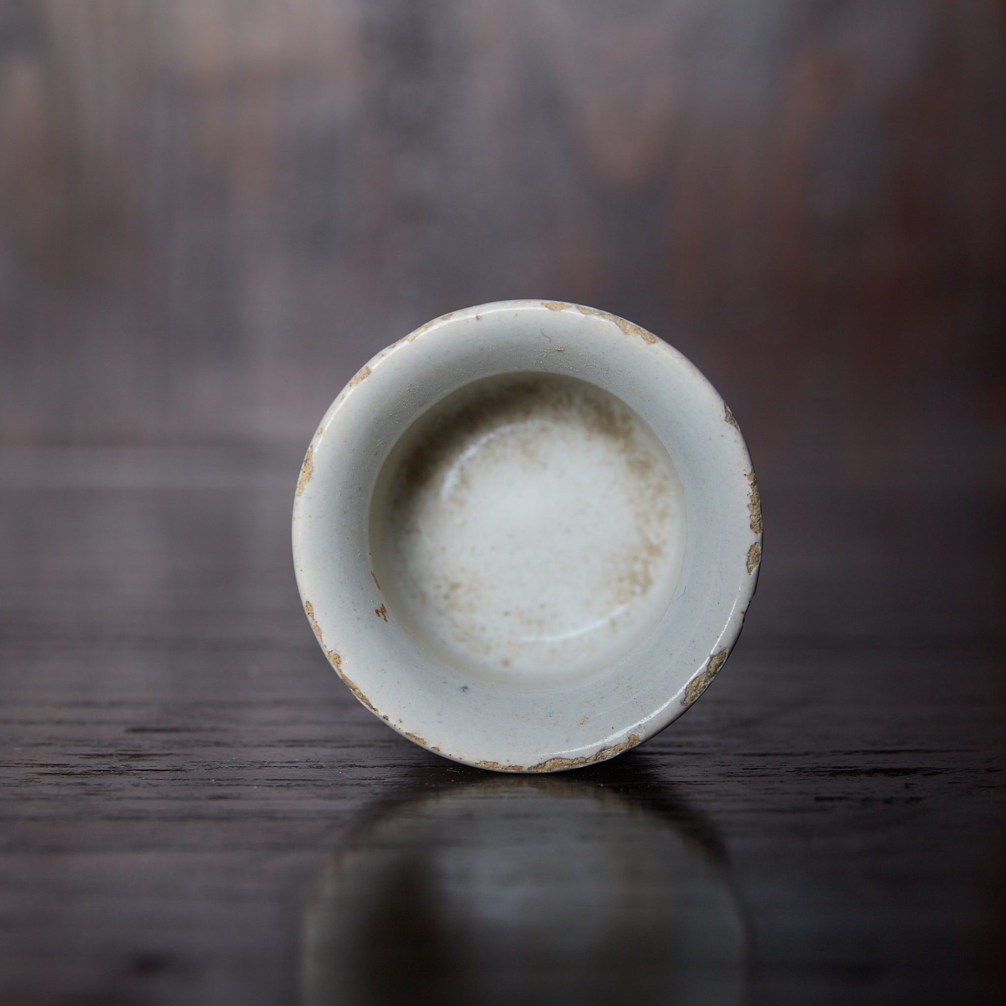 KLEINES GEFÄSS, Delfter Ware, weiß glasiert, Frühe Neuzeit(16.–19. Jahrhundert)