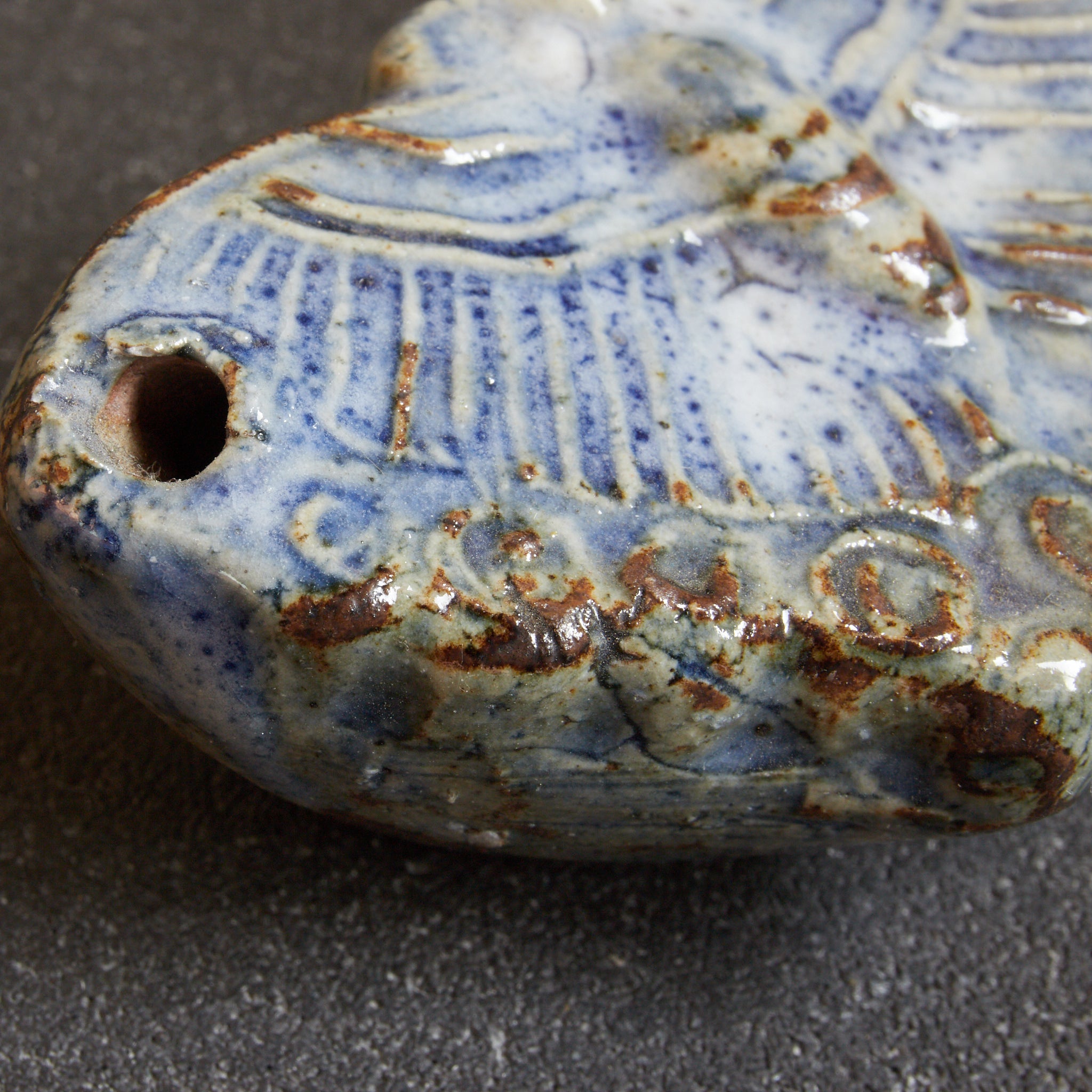 SCHMETTERLINGSFÖRMIG WASSERTROPFER, Lapislazuli-glasiert, Joseon-Dynastie(1392–1897 n. Chr.)