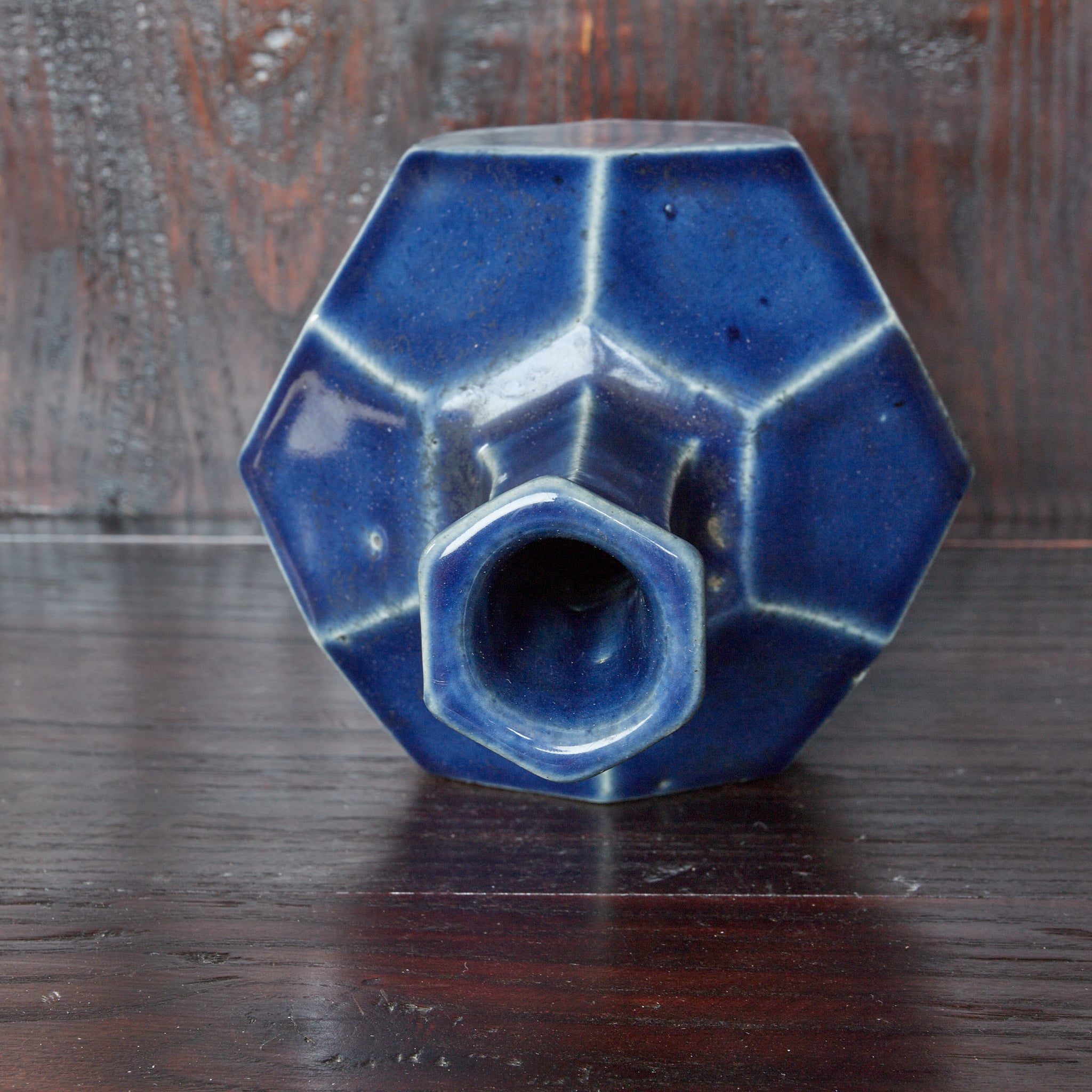 QUADRATISCHE FLASCHE, Lapislazuli-glasiert, Joseon-Dynastie(1392–1897 n. Chr.)