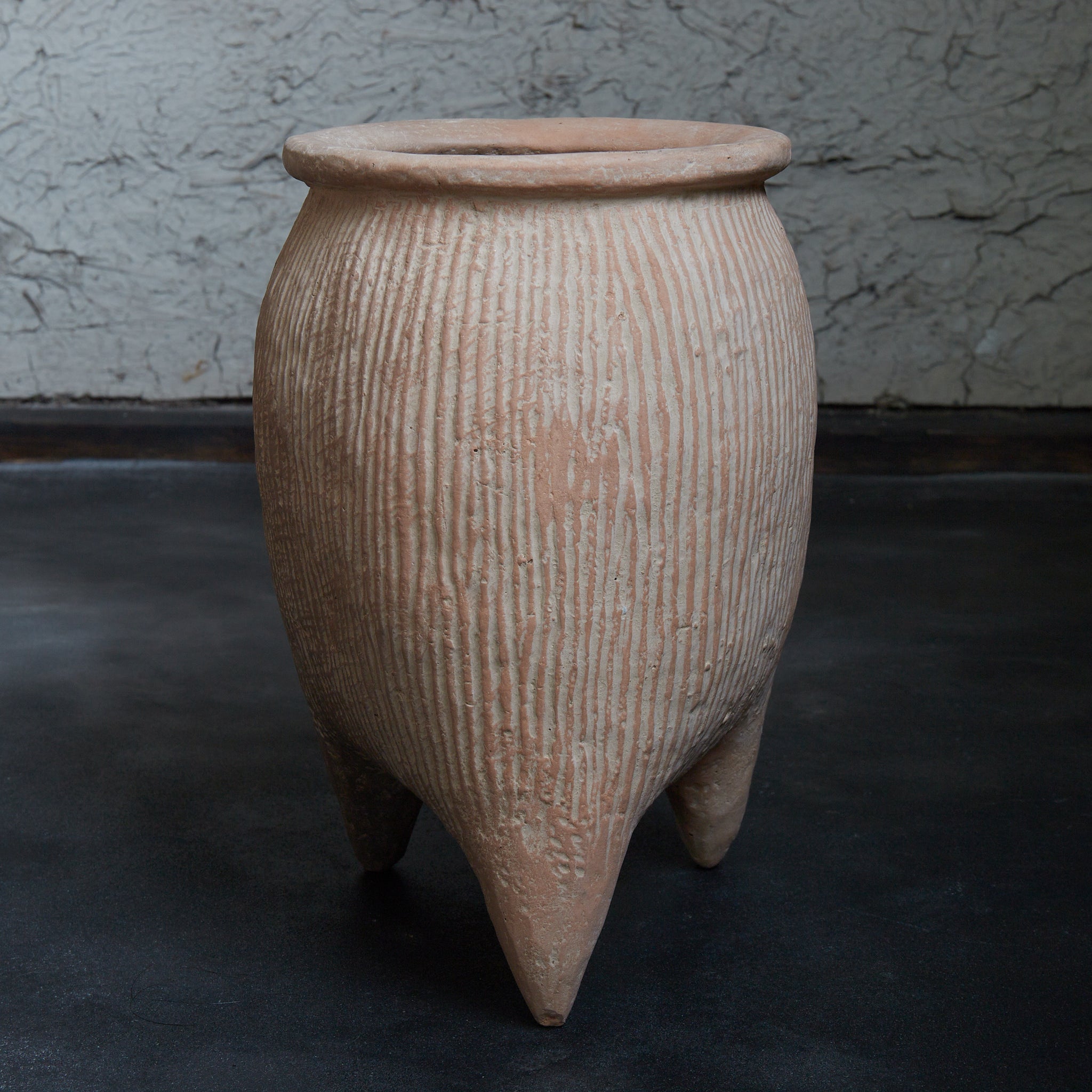LI, Red-fired, With wooden box, Shaanxi Longshan Culture(2500–2000BCE)