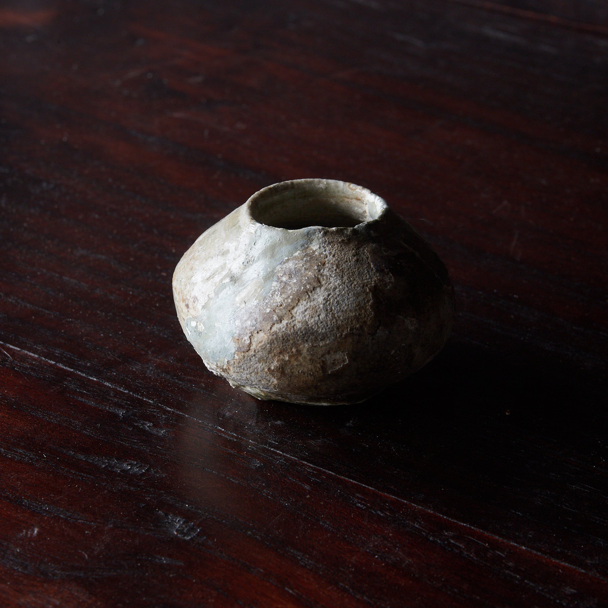 LIDDED BOX BASE, Ko-Seto, Kamakura Period(1185–1333CE)