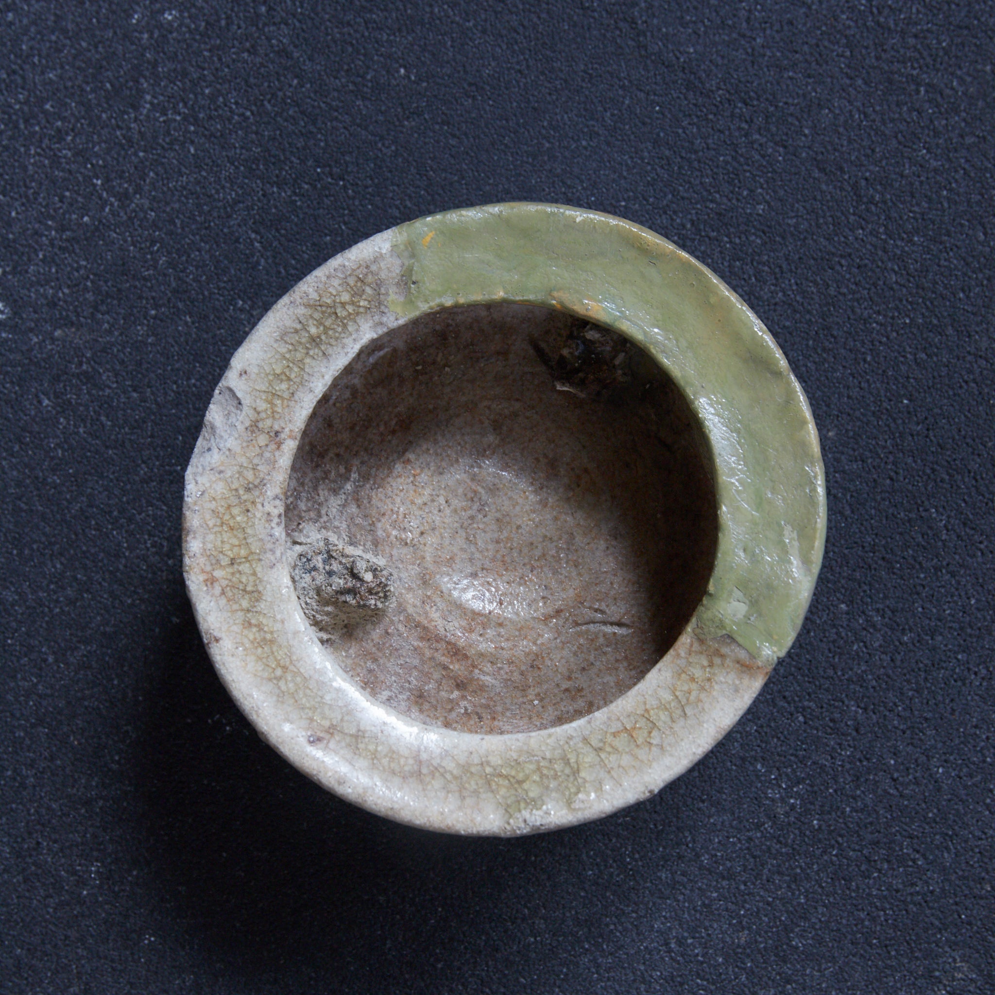 鎌倉時代 古瀬戸 三足香炉 木箱付(1185–1333CE)