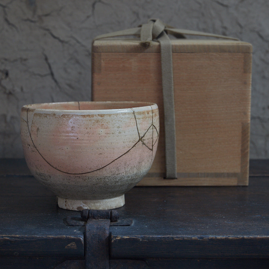 李朝 御本茶碗 木箱付(1392–1897CE)