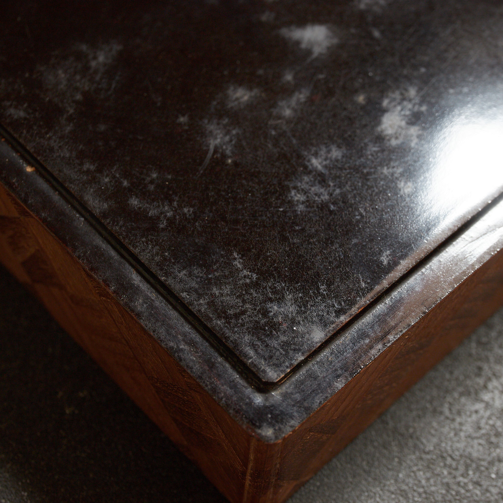 PARQUETRY-VENEERED TIERED SWEET BOX, Meiji Period(1868–1912CE)