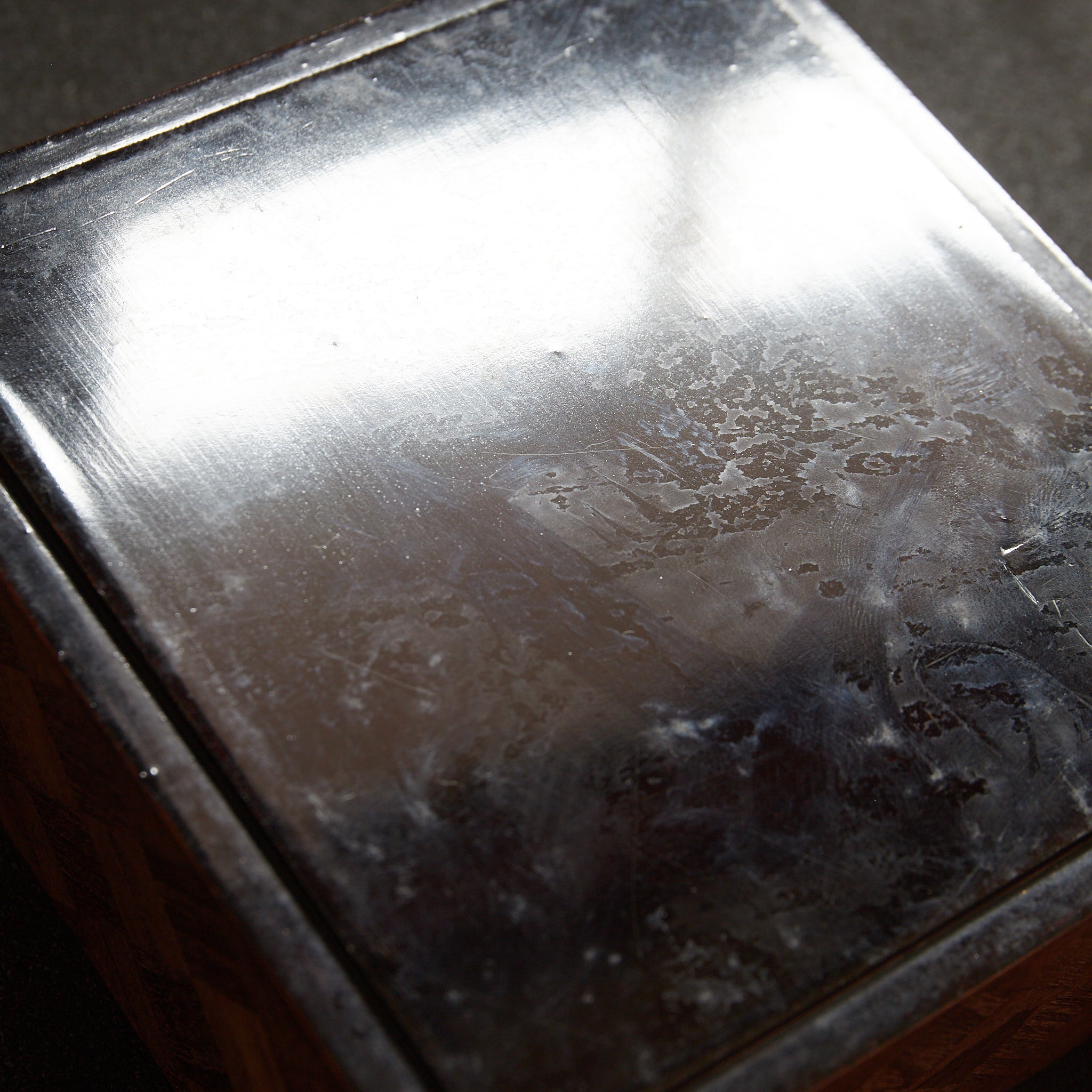 PARQUETRY-VENEERED TIERED SWEET BOX, Meiji Period(1868–1912CE)