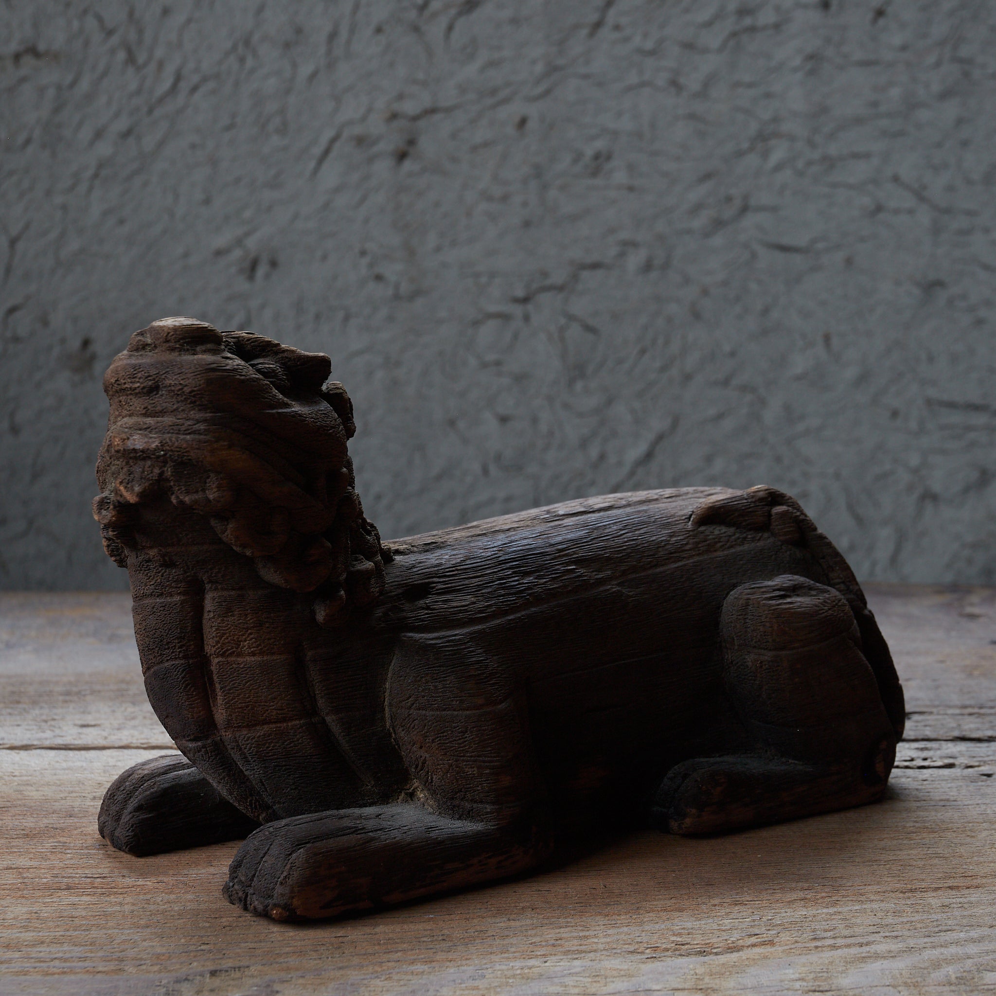 FIGURES DE LIONS A-UN EN BOIS, Paire, Dynastie Joseon (1392–1897 apr. J.-C.) | Image de détail 22