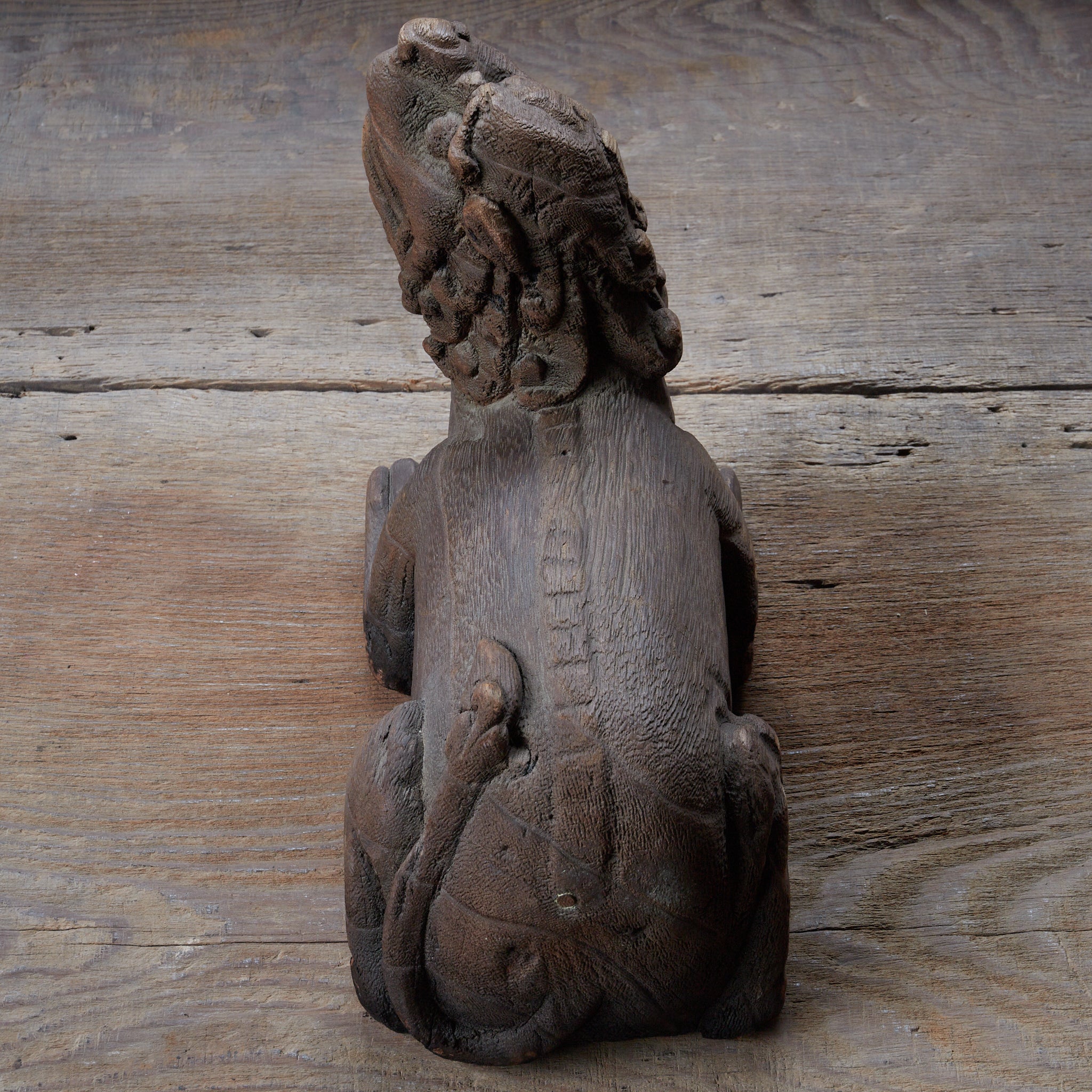 FIGURES DE LIONS A-UN EN BOIS, Paire, Dynastie Joseon (1392–1897 apr. J.-C.) | Image de détail 28