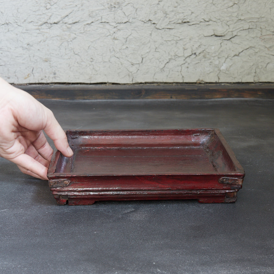 WOODEN SQUARE SENCHA TRAY, Joseon Dynasty (1392–1897 CE)