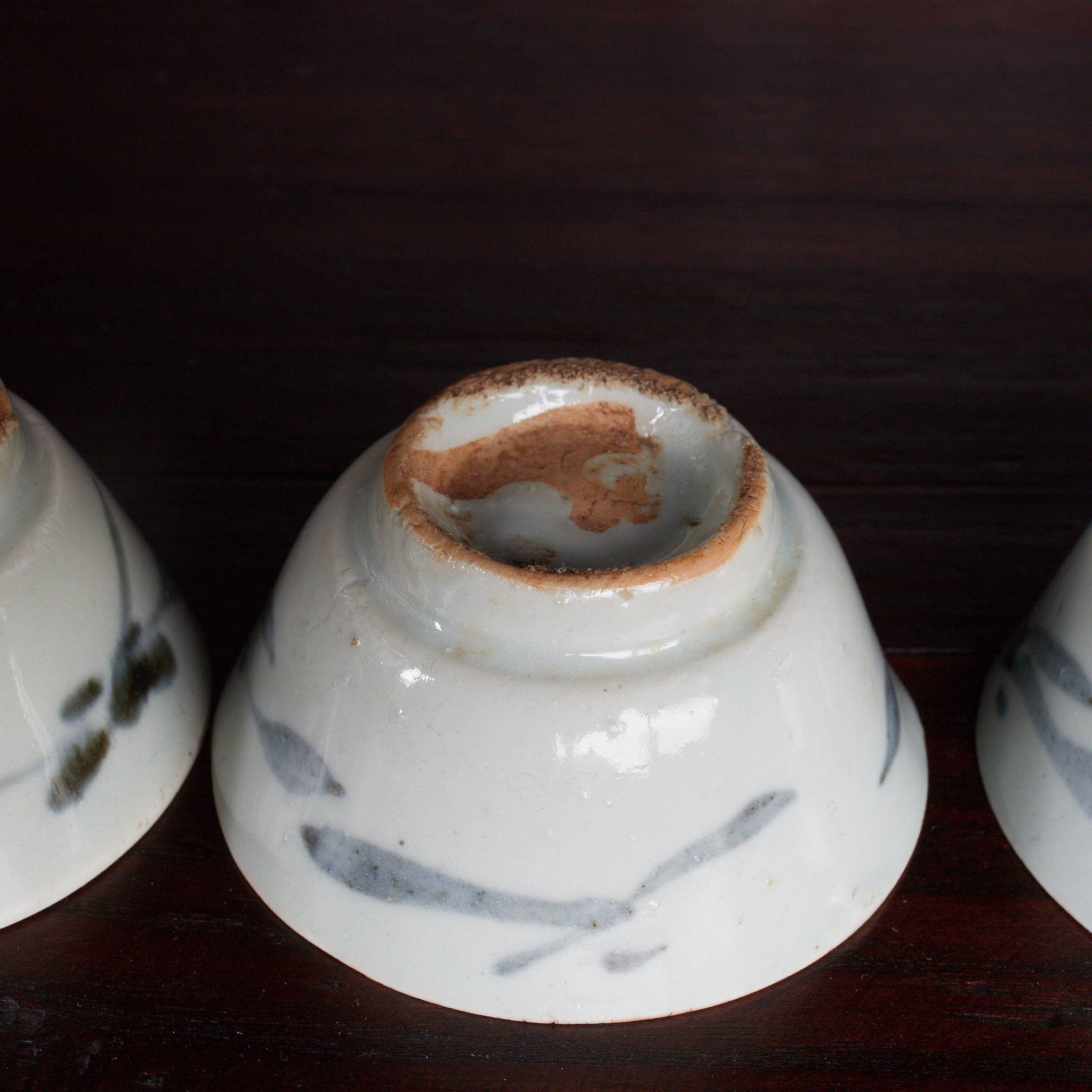 明代 古染付 草文煎茶碗 5客揃(1368–1644CE)|詳細画像32