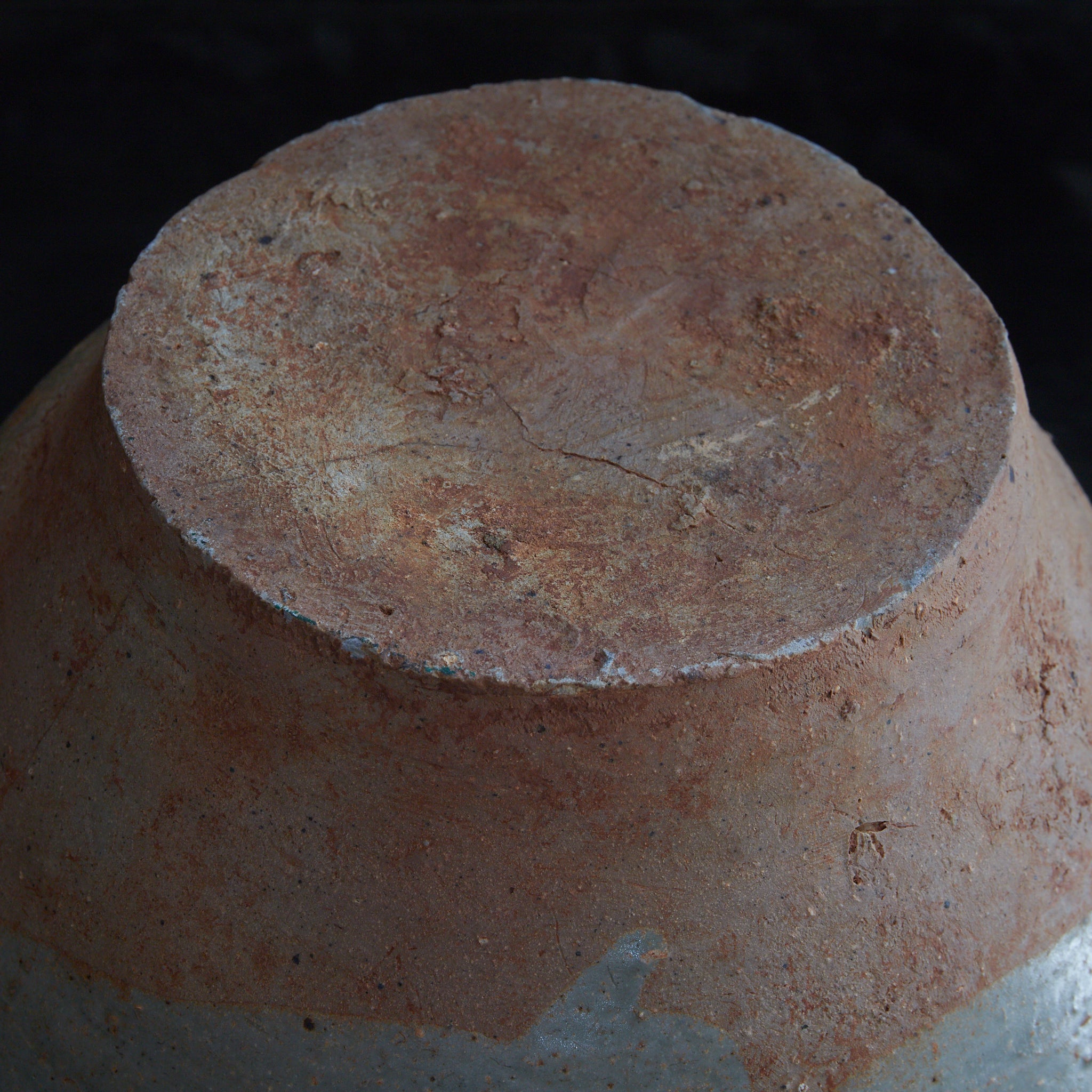 唐代 越州窯 青磁双耳盤口大瓶(618–907CE)|詳細画像23