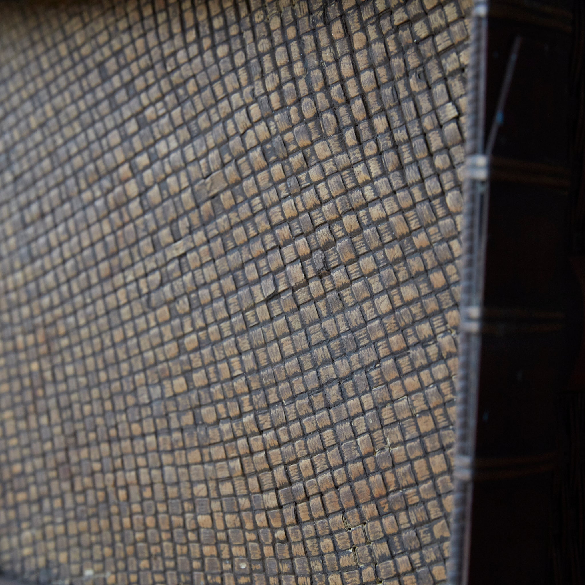 CESTA CON ASA DE BAMBÚ, Período Meiji–Taisho(1868–1926 d. C.)
