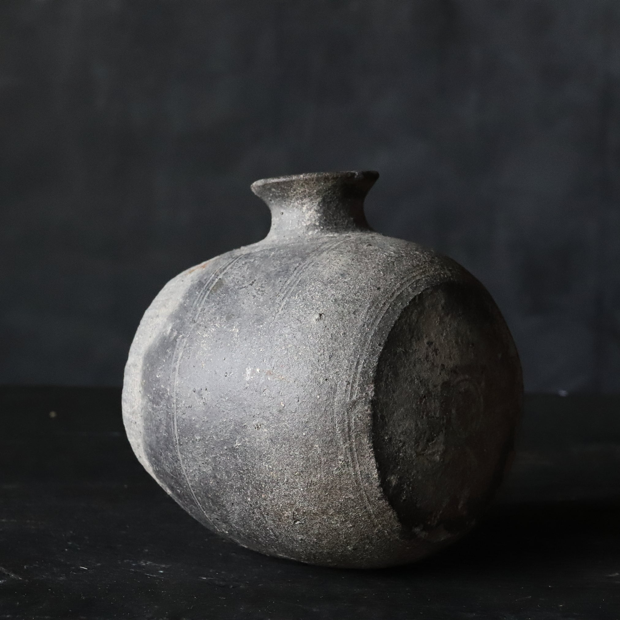 BARREL-SHAPED JAR, Sue Ware, Kofun Period(250-581CE)