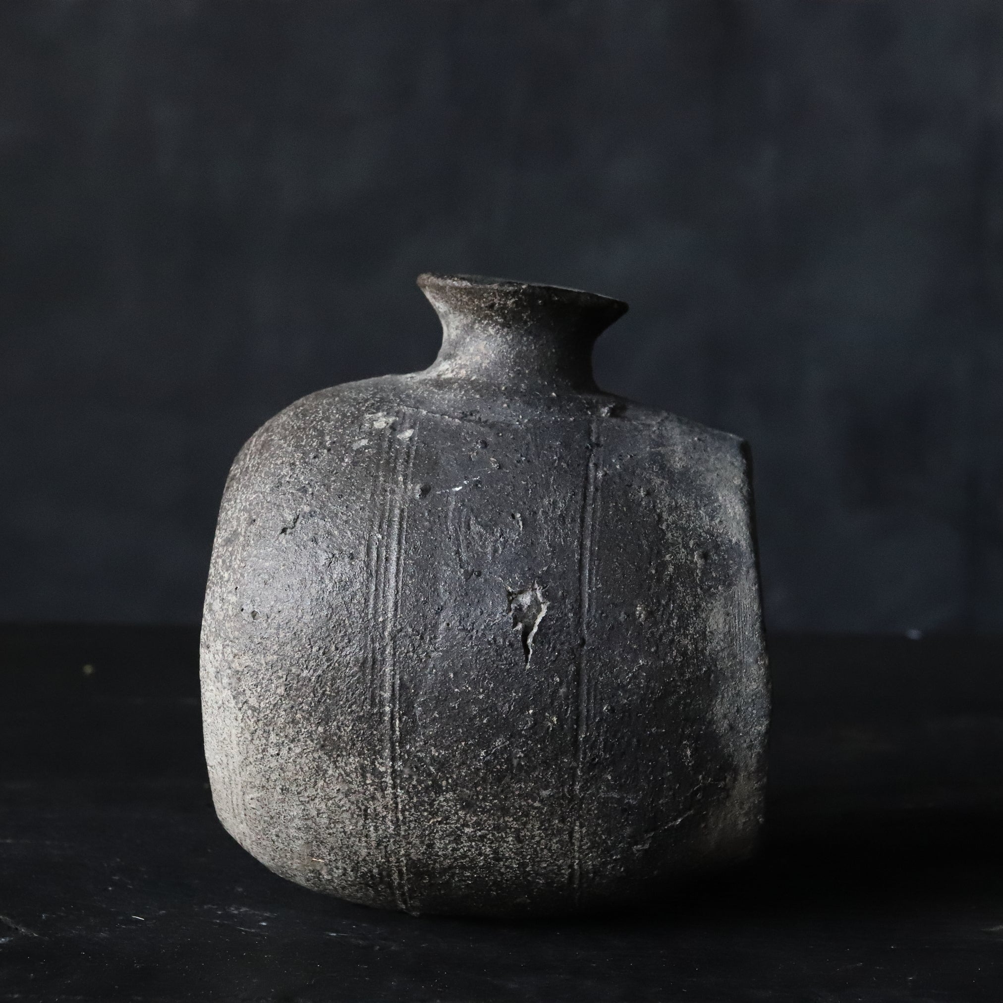 BARREL-SHAPED JAR, Sue Ware, Kofun Period(250-581CE)