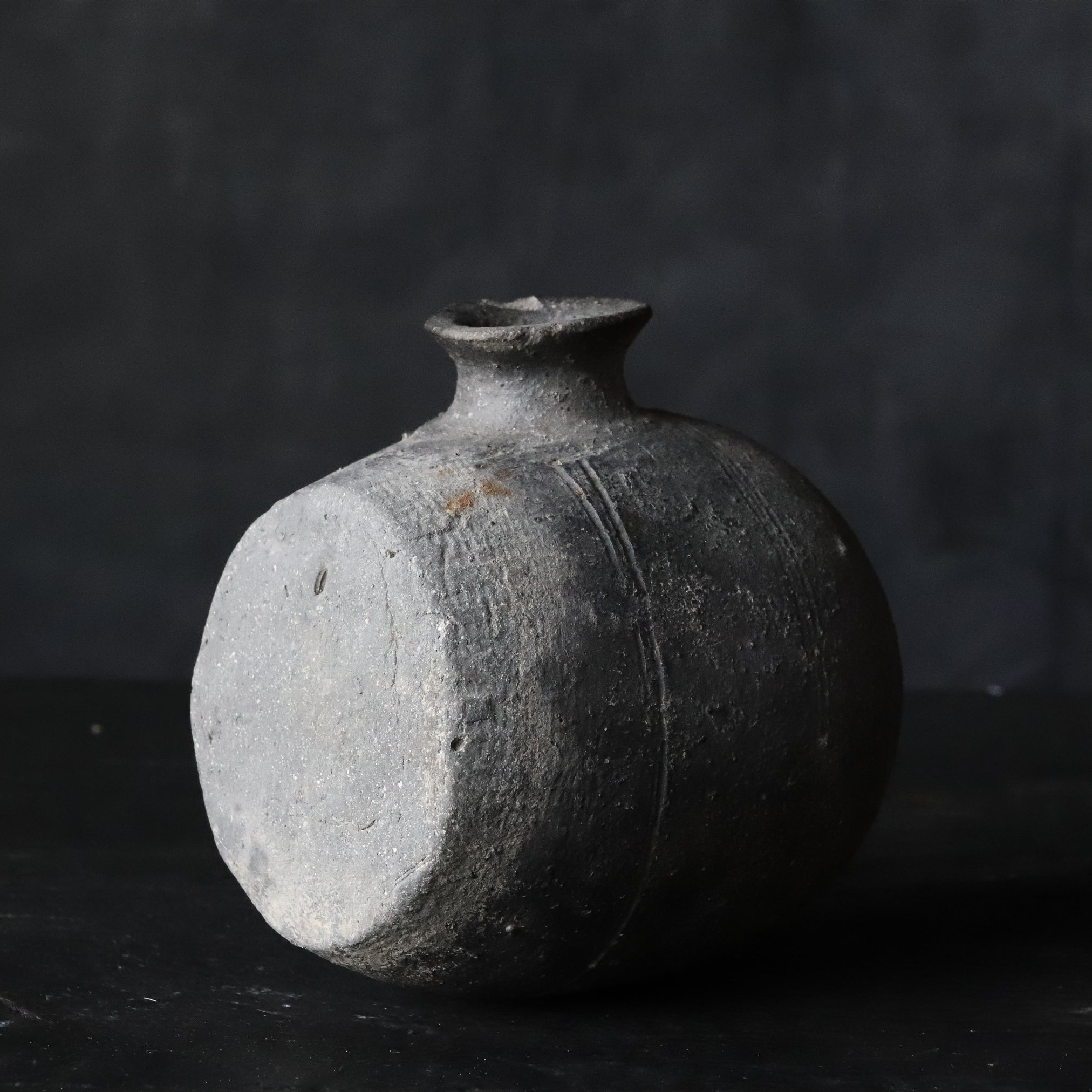 BARREL-SHAPED JAR, Sue Ware, Kofun Period(250-581CE)