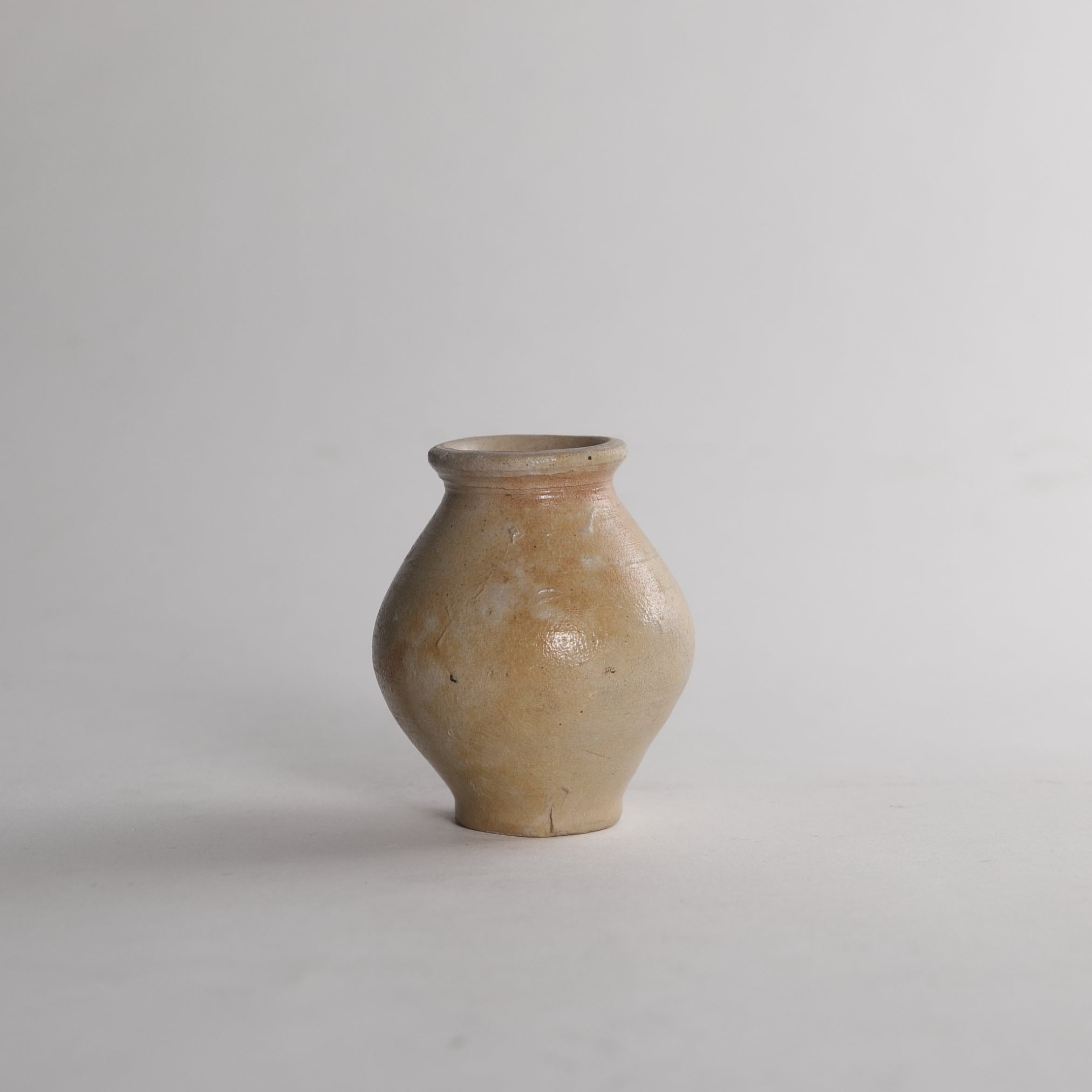 德國古董鹽釉小罐和鑰匙孔蓋板(近世, 西元16–19世紀)