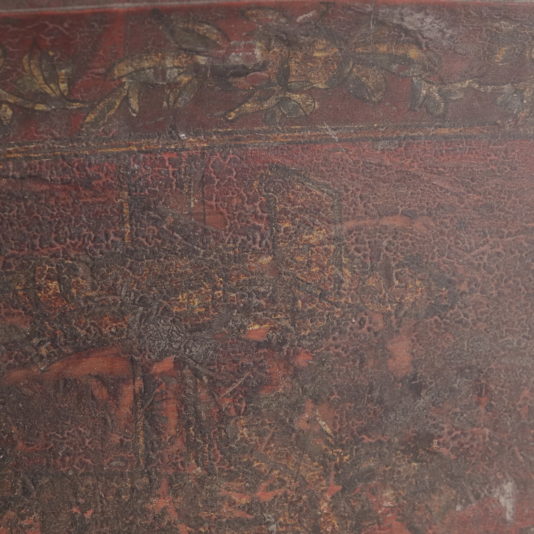 CORNER-CUT WOODEN TEA TRAY, Early Modern Period(16th–19th centuries)