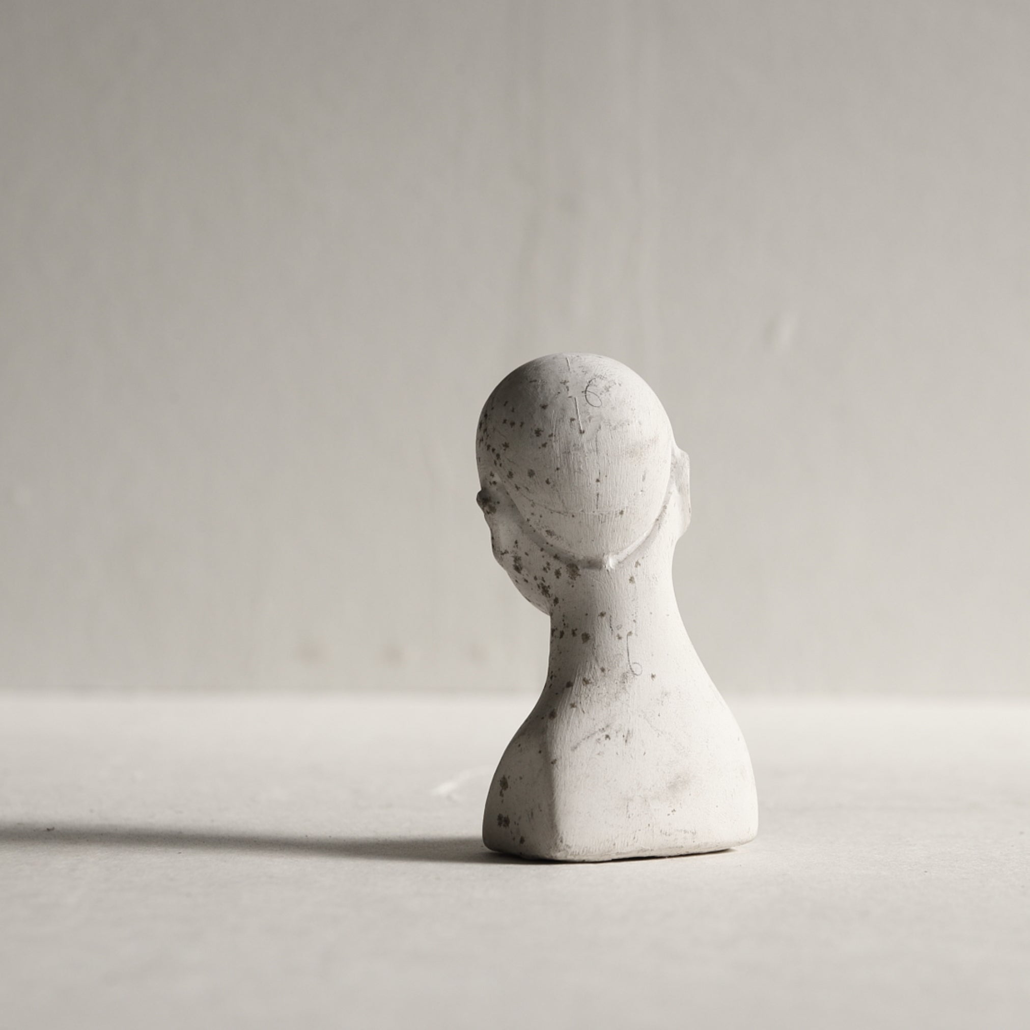 PLASTER MOLD FOR DOLL HEAD, b, Showa Era(1926–1989CE)