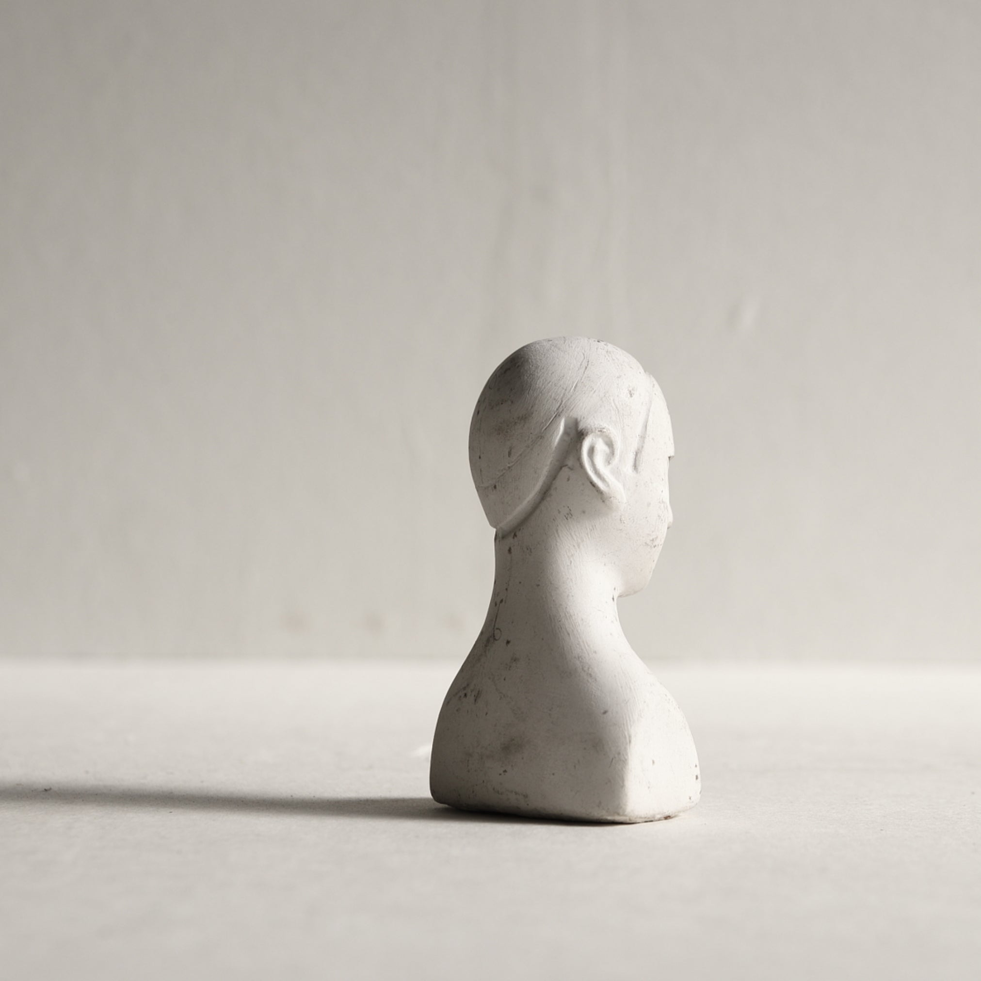 PLASTER MOLD FOR DOLL HEAD, b, Showa Era(1926–1989CE)