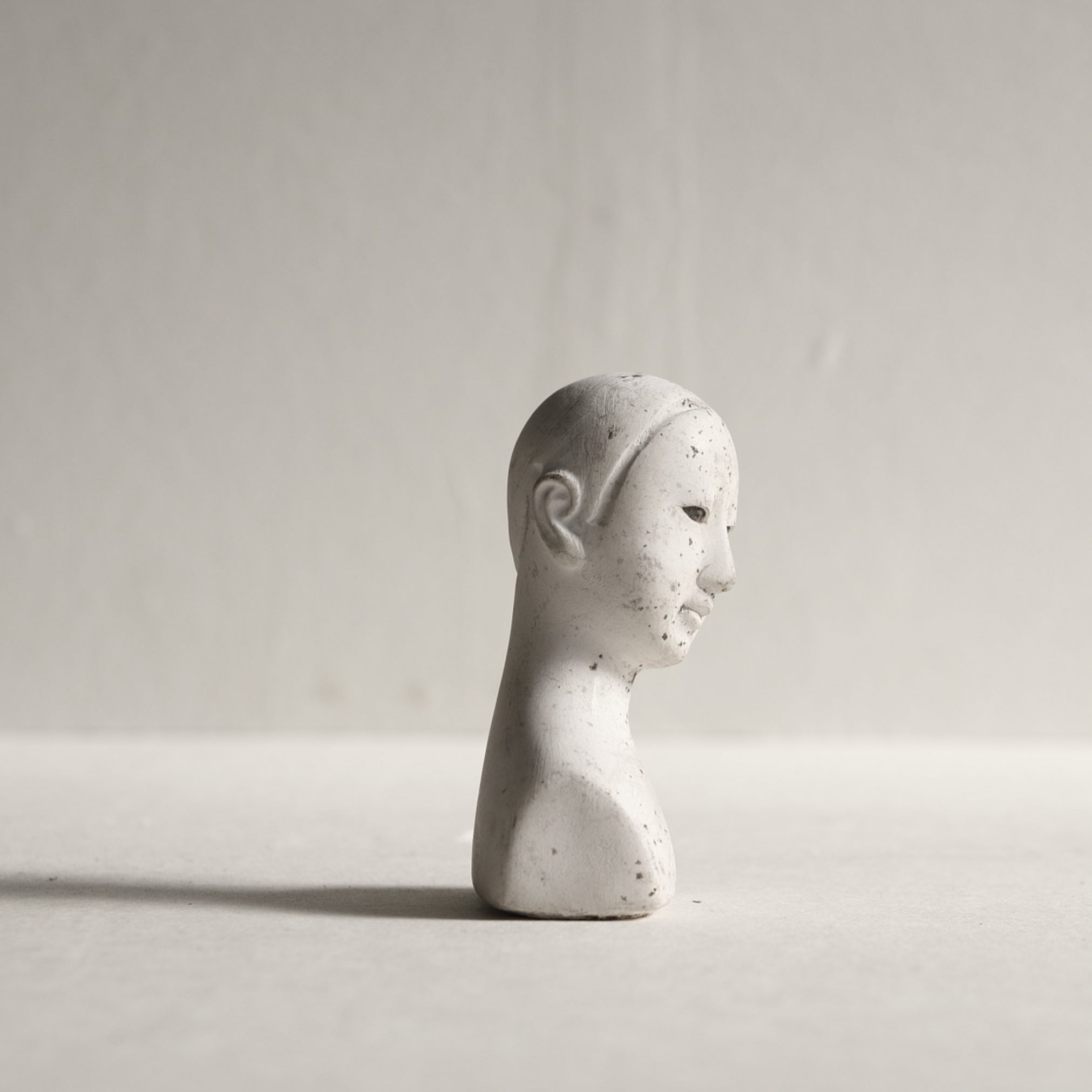 PLASTER MOLD FOR DOLL HEAD, b, Showa Era(1926–1989CE)