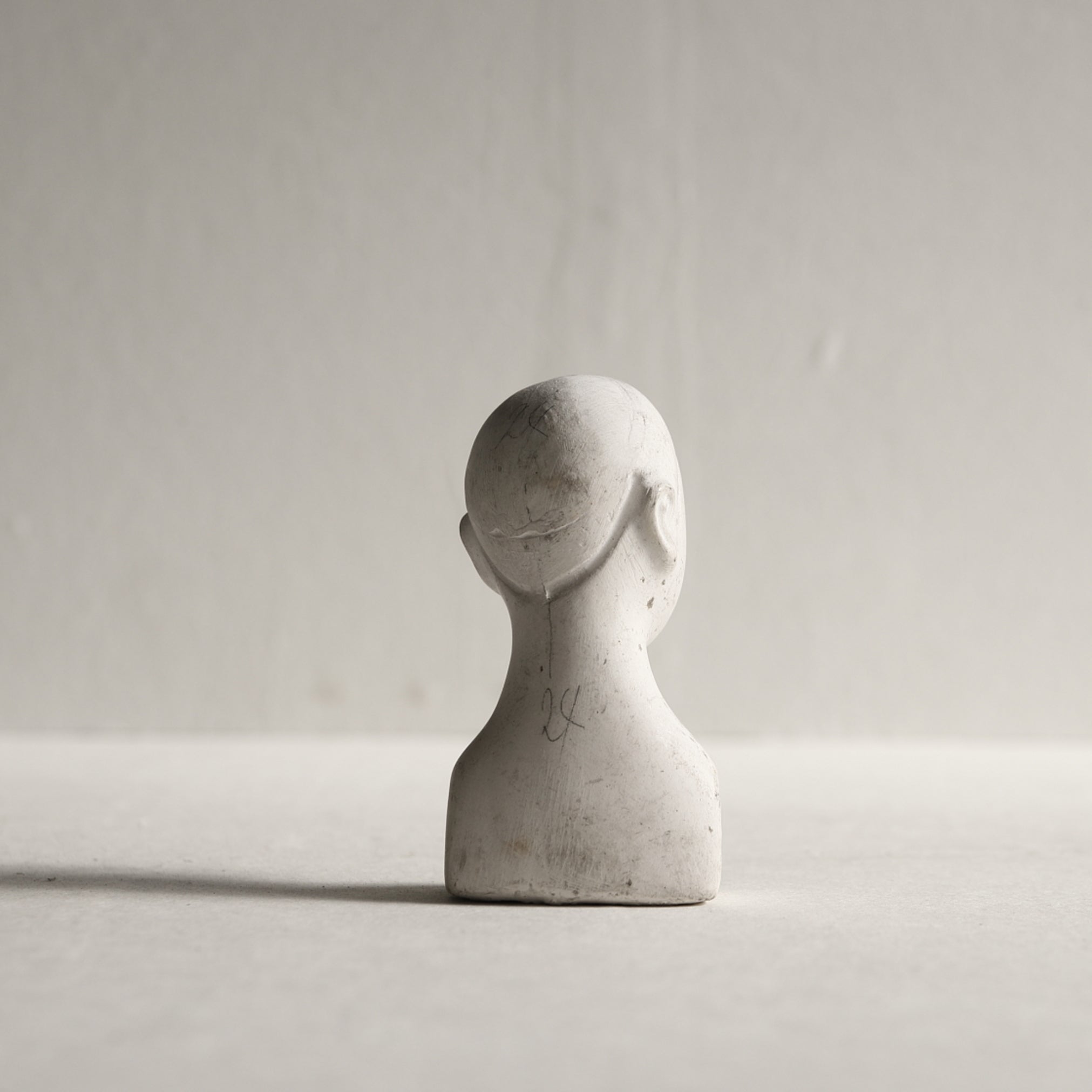 STAMPO IN GESSO PER TESTA DI BAMBOLA, c, Periodo Showa(1926–1989 d.C.)