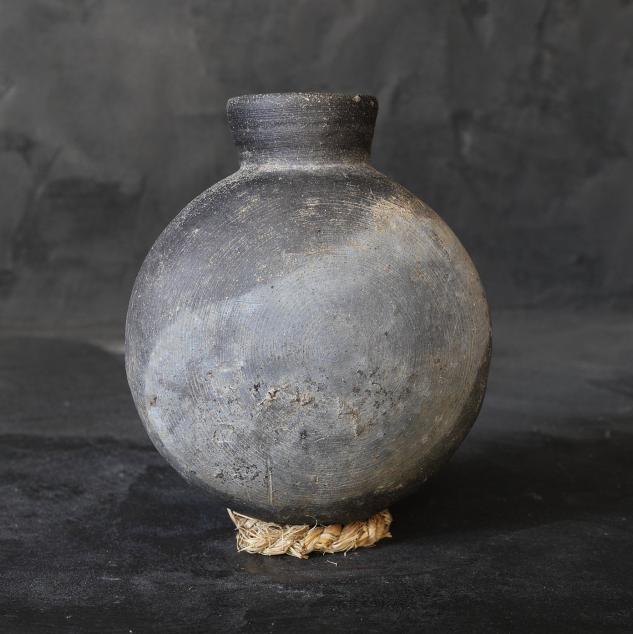 BOTELLA CON ASA, Cerámica Sue, c, Período Kofun(250–581 d. C.)