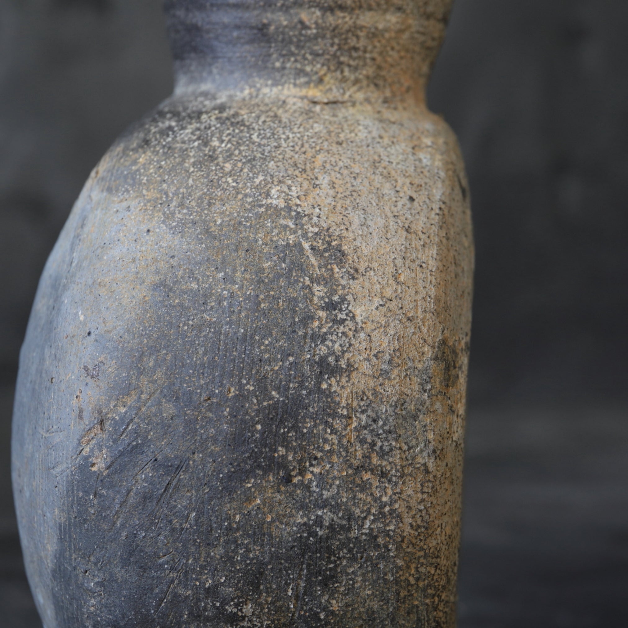 BOTELLA CON ASA, Cerámica Sue, c, Período Kofun(250–581 d. C.)