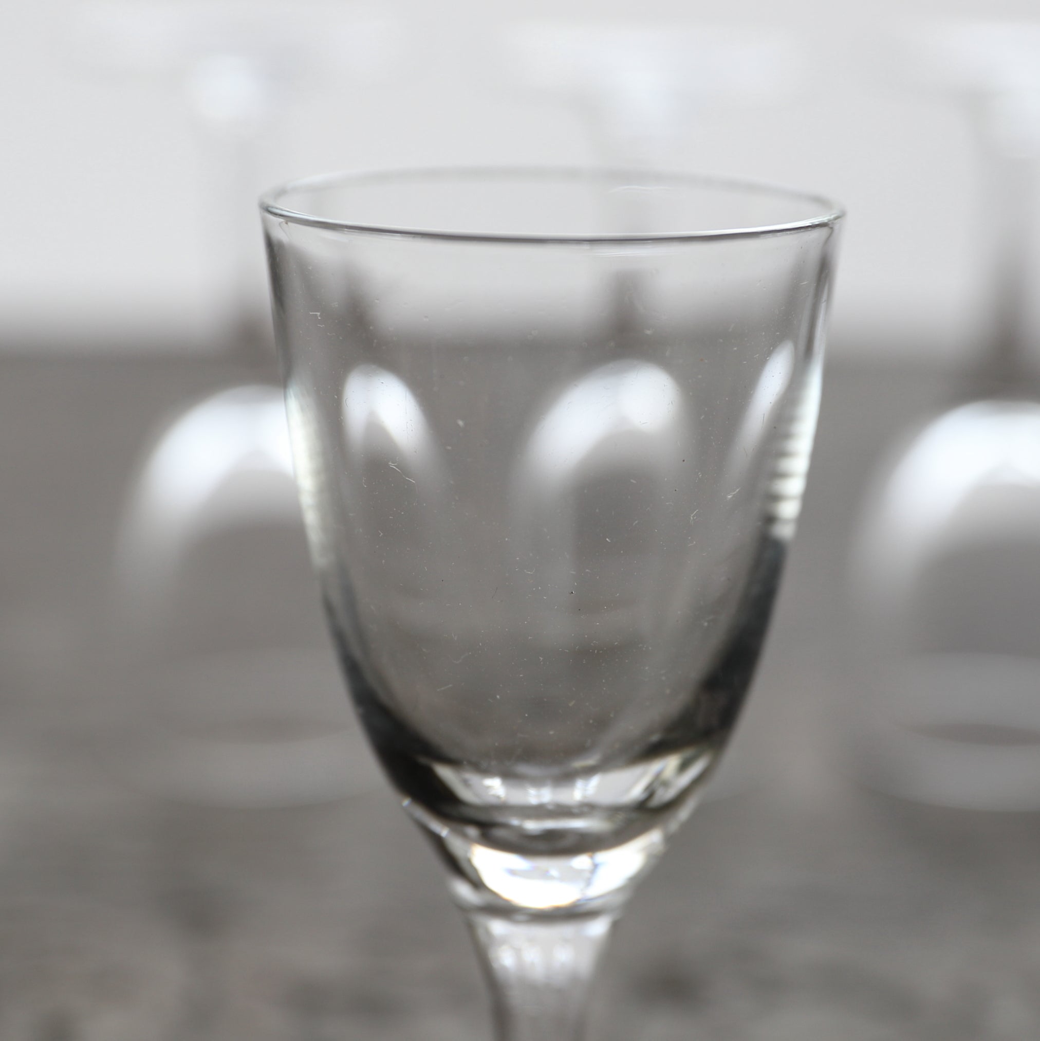 GLASS CUP, Set of 5, b, French Antique, Modern(19th–20th centuries)
