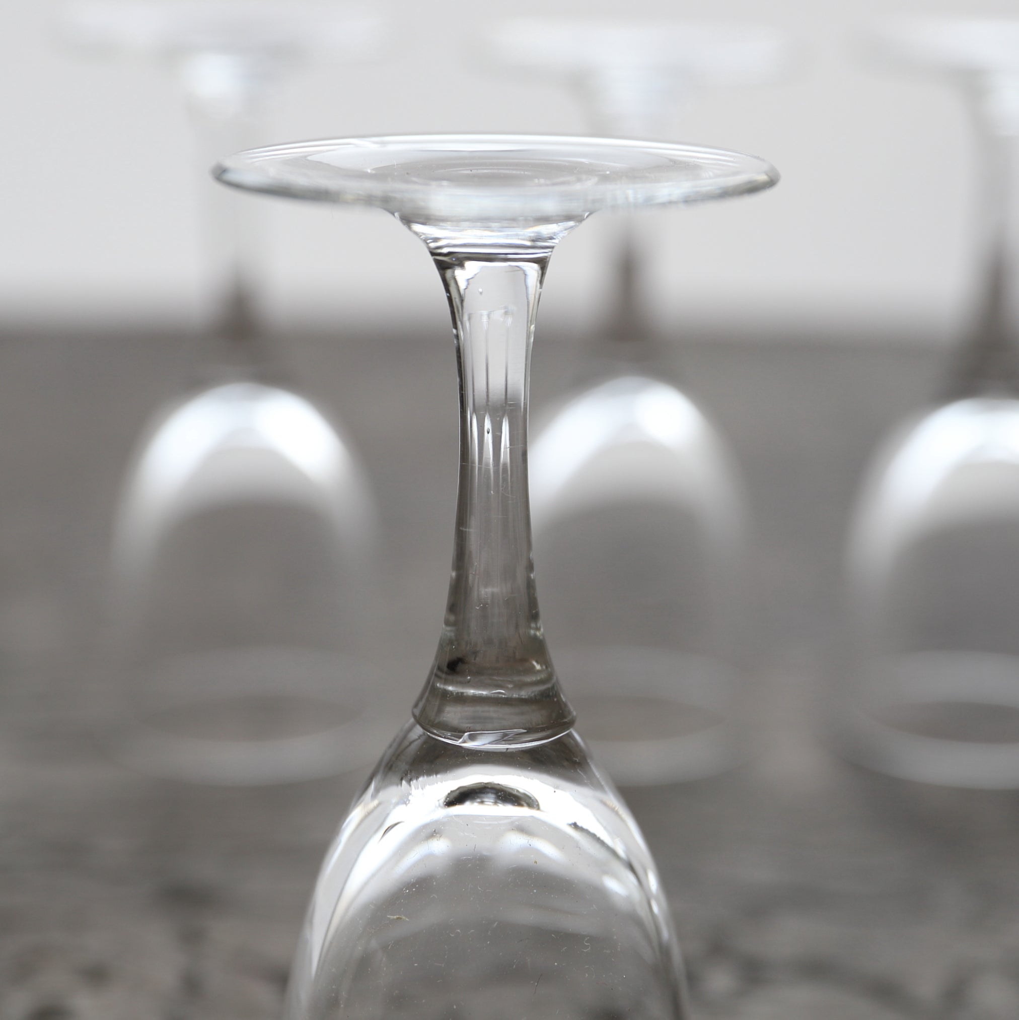 GLASS CUP, Set of 5, b, French Antique, Modern(19th–20th centuries)