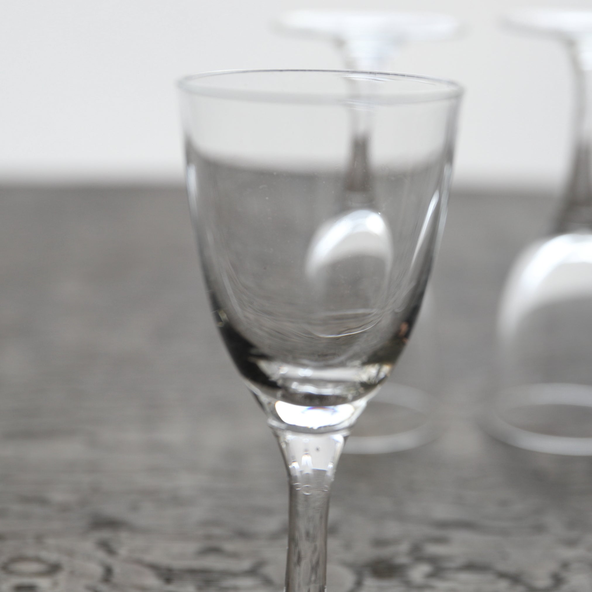 GLASS CUP, Set of 5, b, French Antique, Modern(19th–20th centuries)