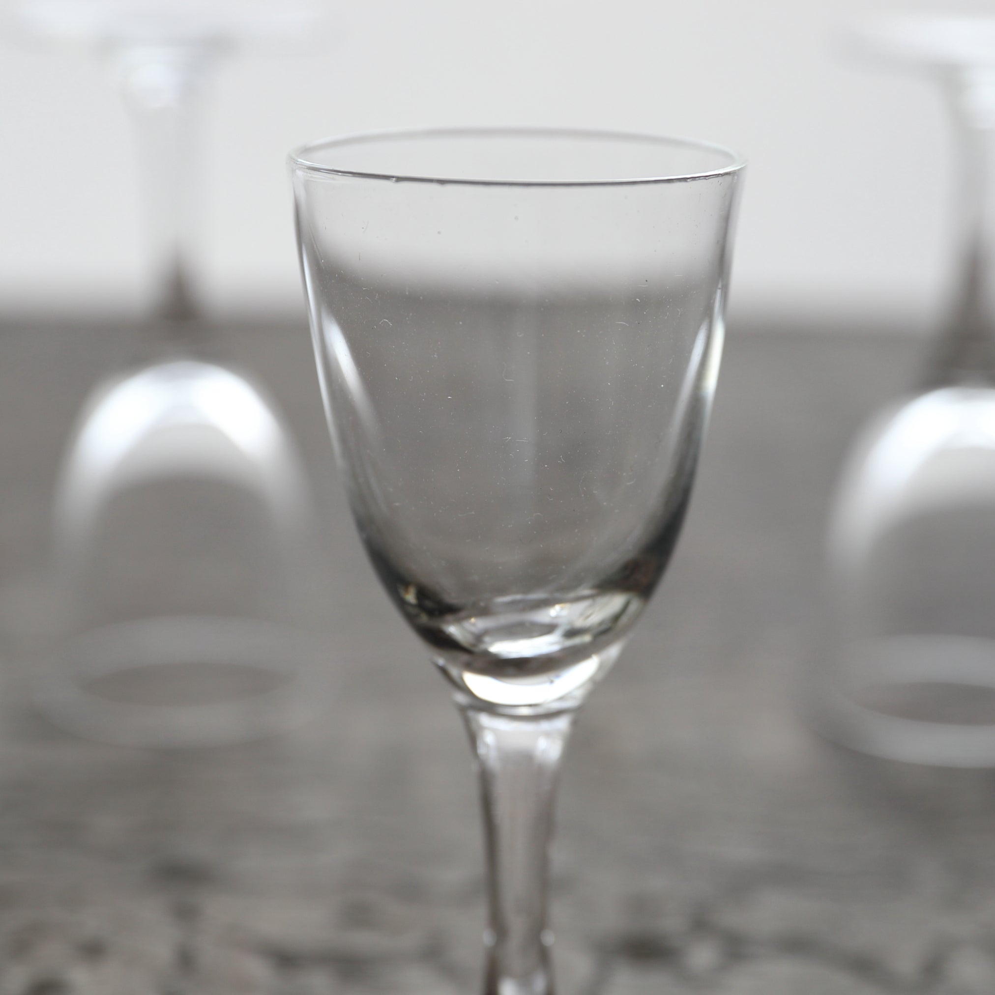 GLASS CUP, Set of 5, b, French Antique, Modern(19th–20th centuries)