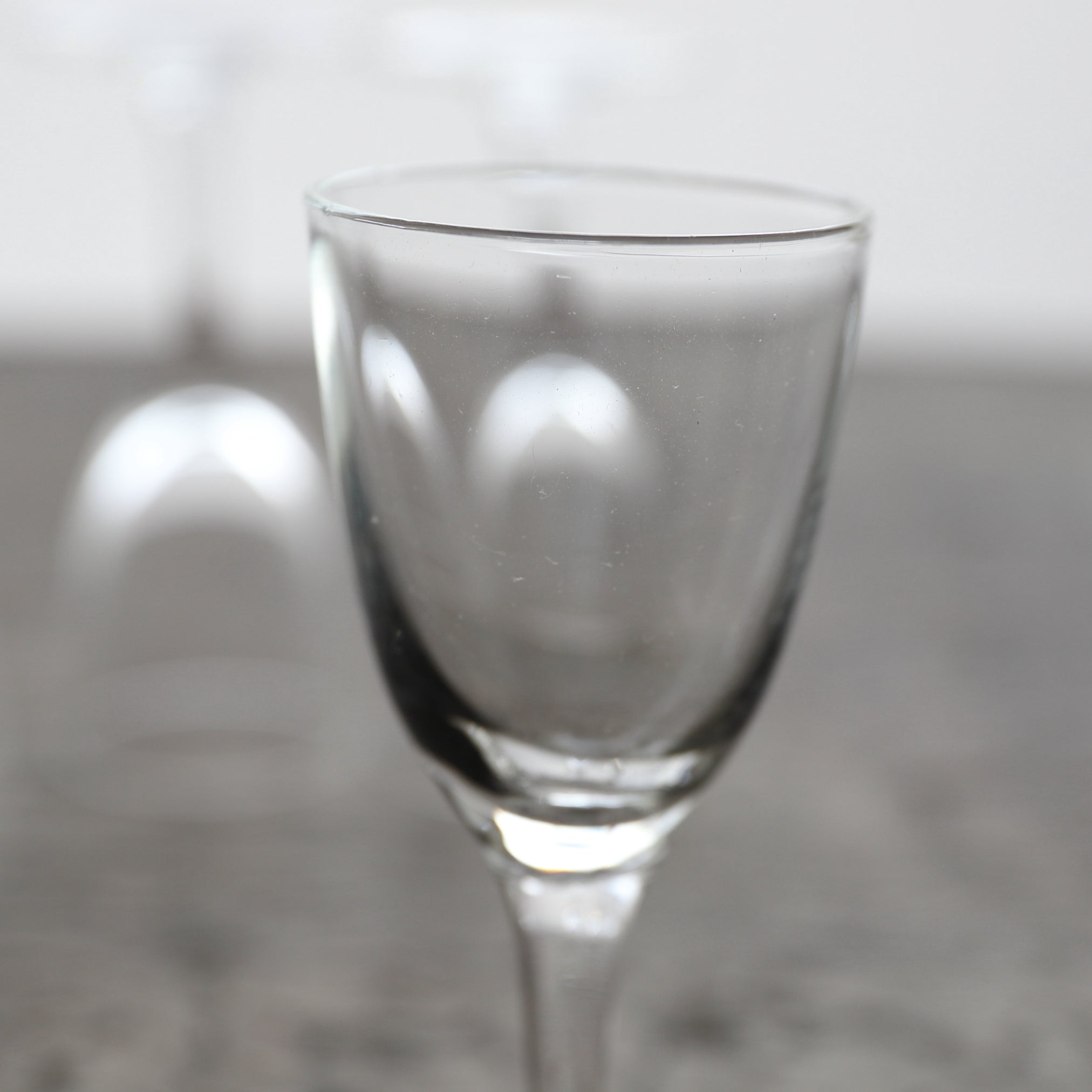 GLASS CUP, Set of 5, b, French Antique, Modern(19th–20th centuries)