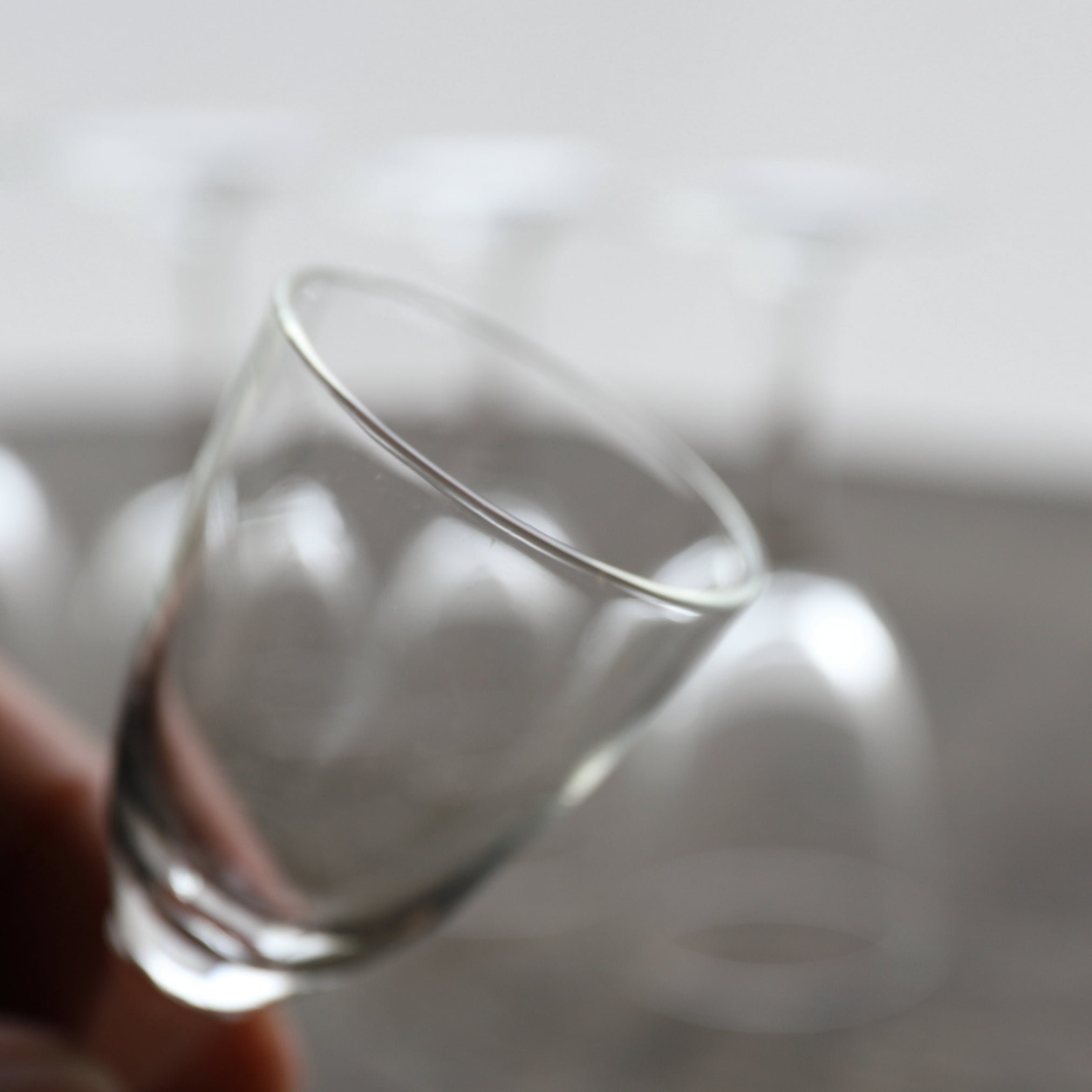 GLASS CUP, Set of 5, b, French Antique, Modern(19th–20th centuries)