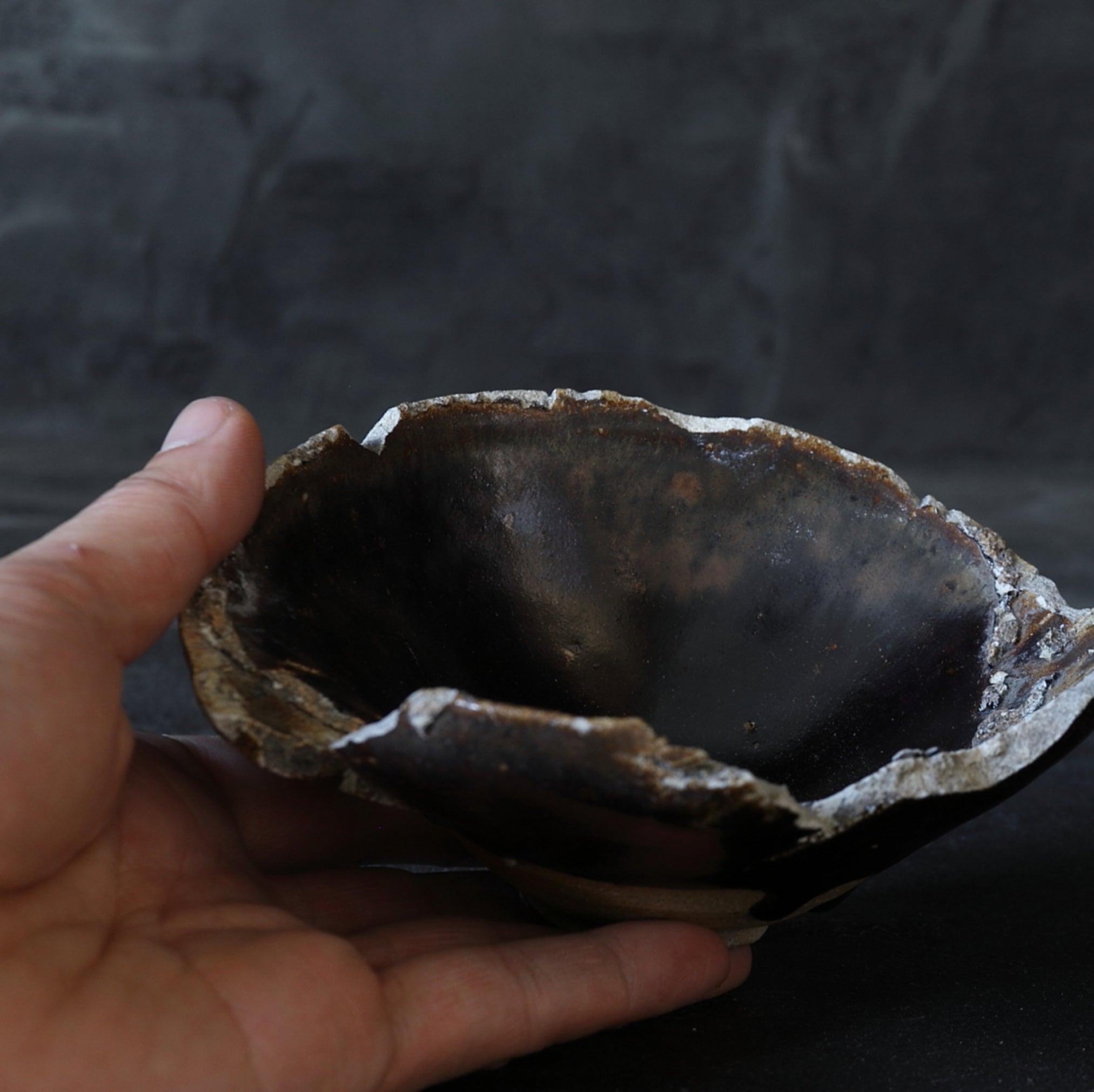 YABURE TENMOKU(TEA BOWL), Ko-Mino, Kofun Period(250-581CE)