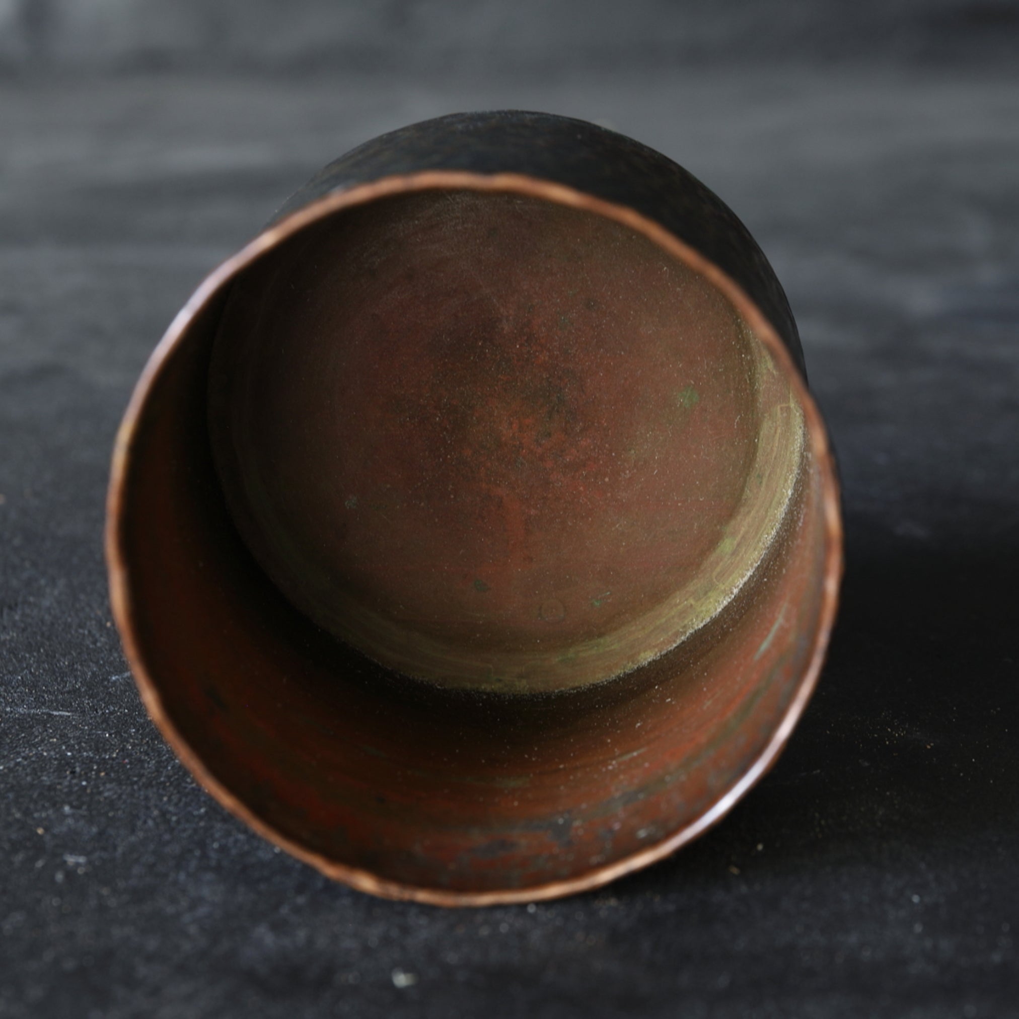 KENSUI DE CHIDORI DE COBRE VIEJO, Con tapa calada, Período Meiji–Taisho(1868–1926 d. C.)