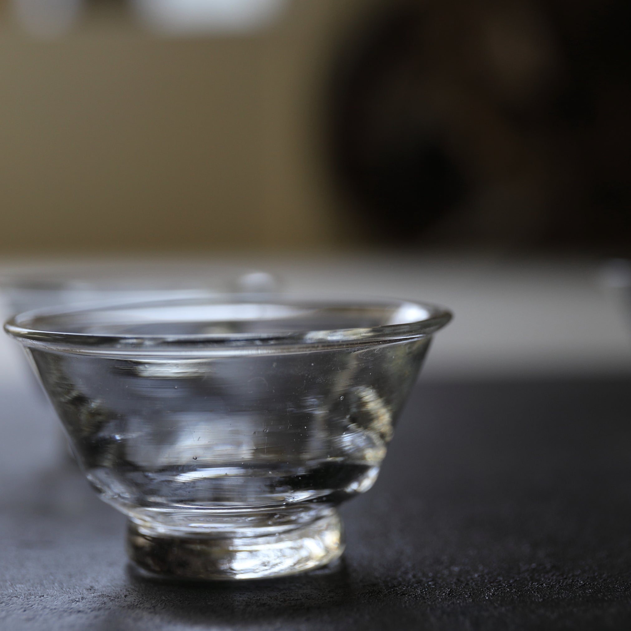 TAZA PARA SENCHA DE VIDRIO, Juego de 5, Período Taisho(1912–1926 d. C.)