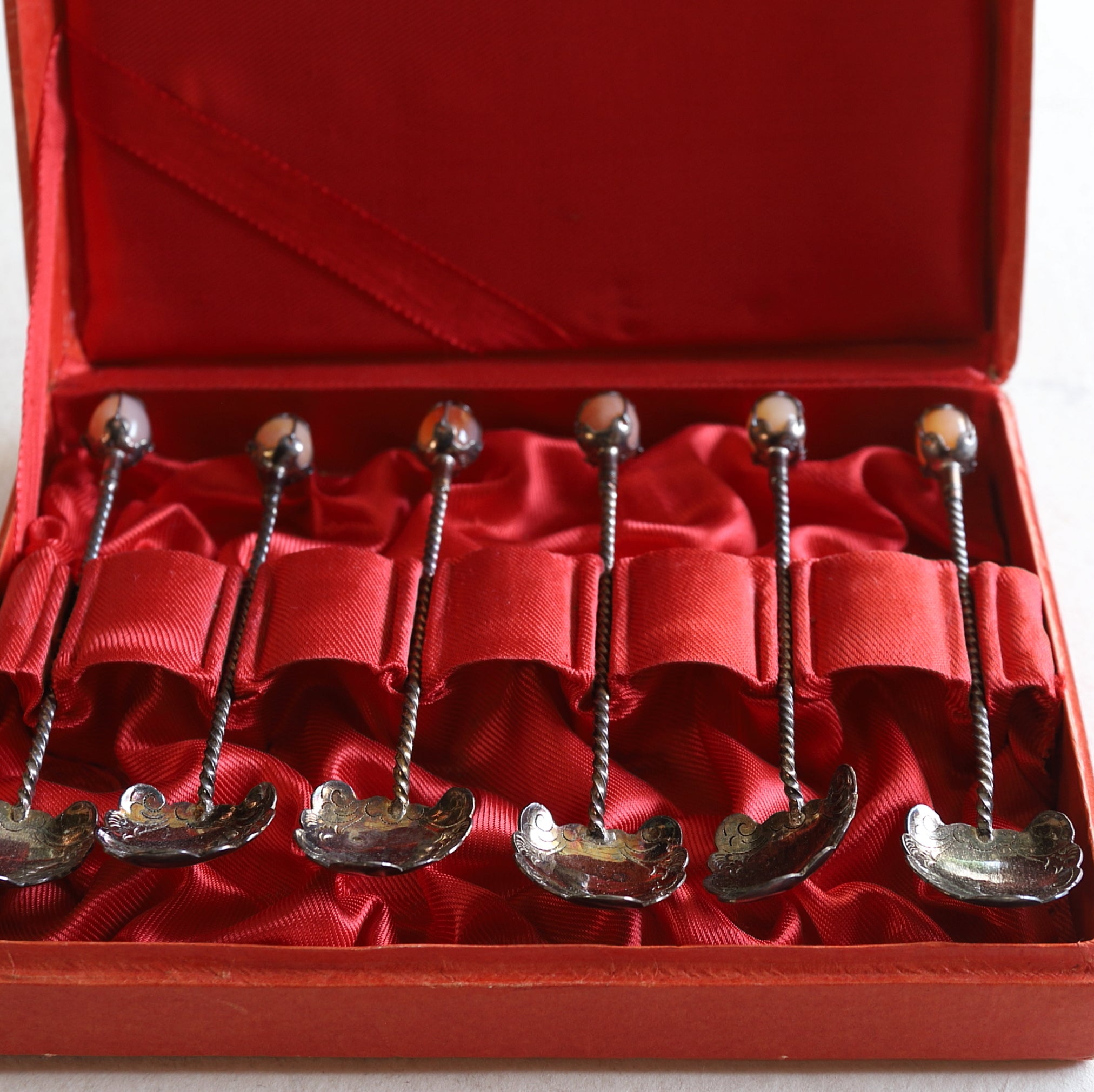 PURE SILVER BALL-TIPPED SPOON, 800 Silver, 800, French Antique, Early Modern Period(16th–19th centuries)