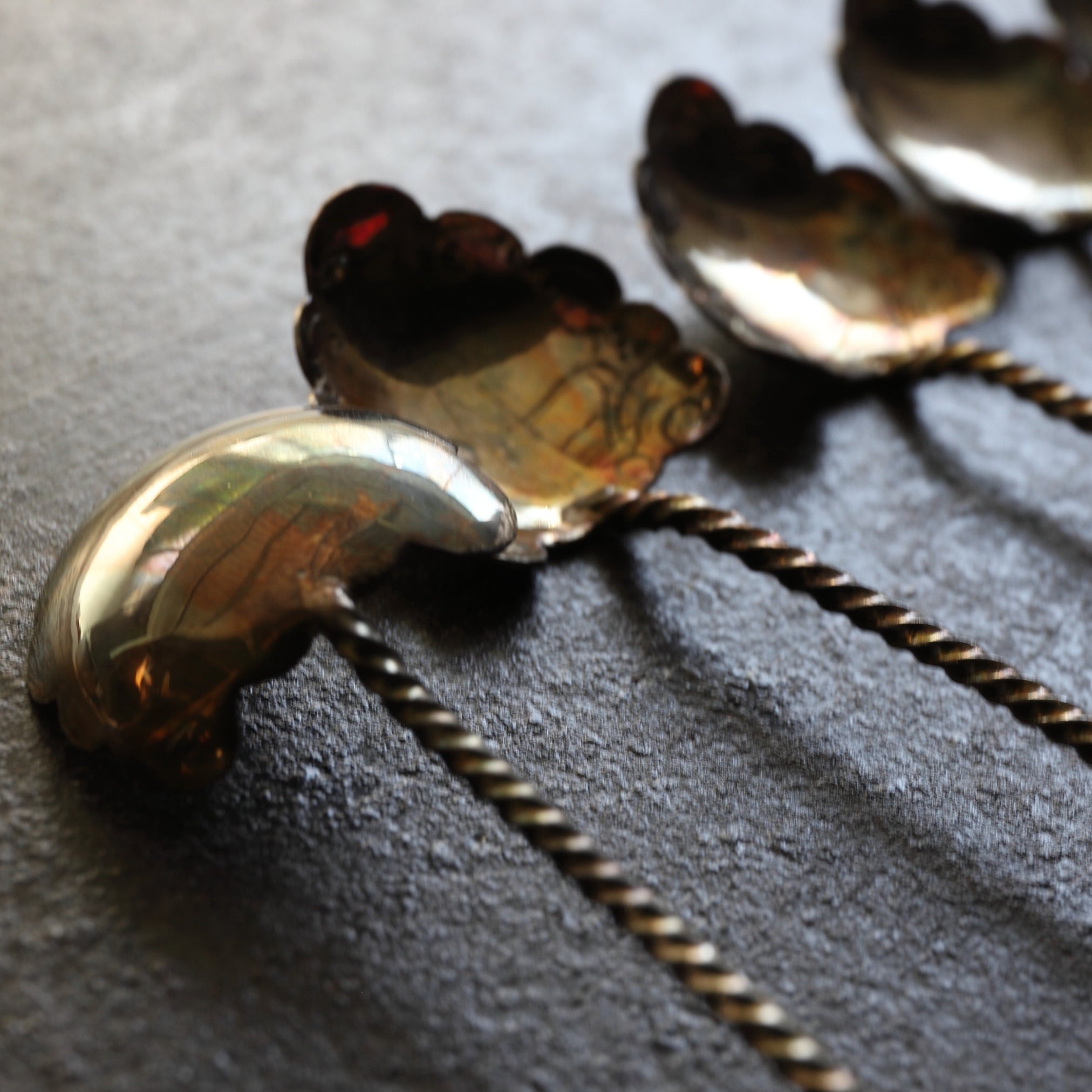 PURE SILVER BALL-TIPPED SPOON, 800 Silver, 800, French Antique, Early Modern Period(16th–19th centuries)