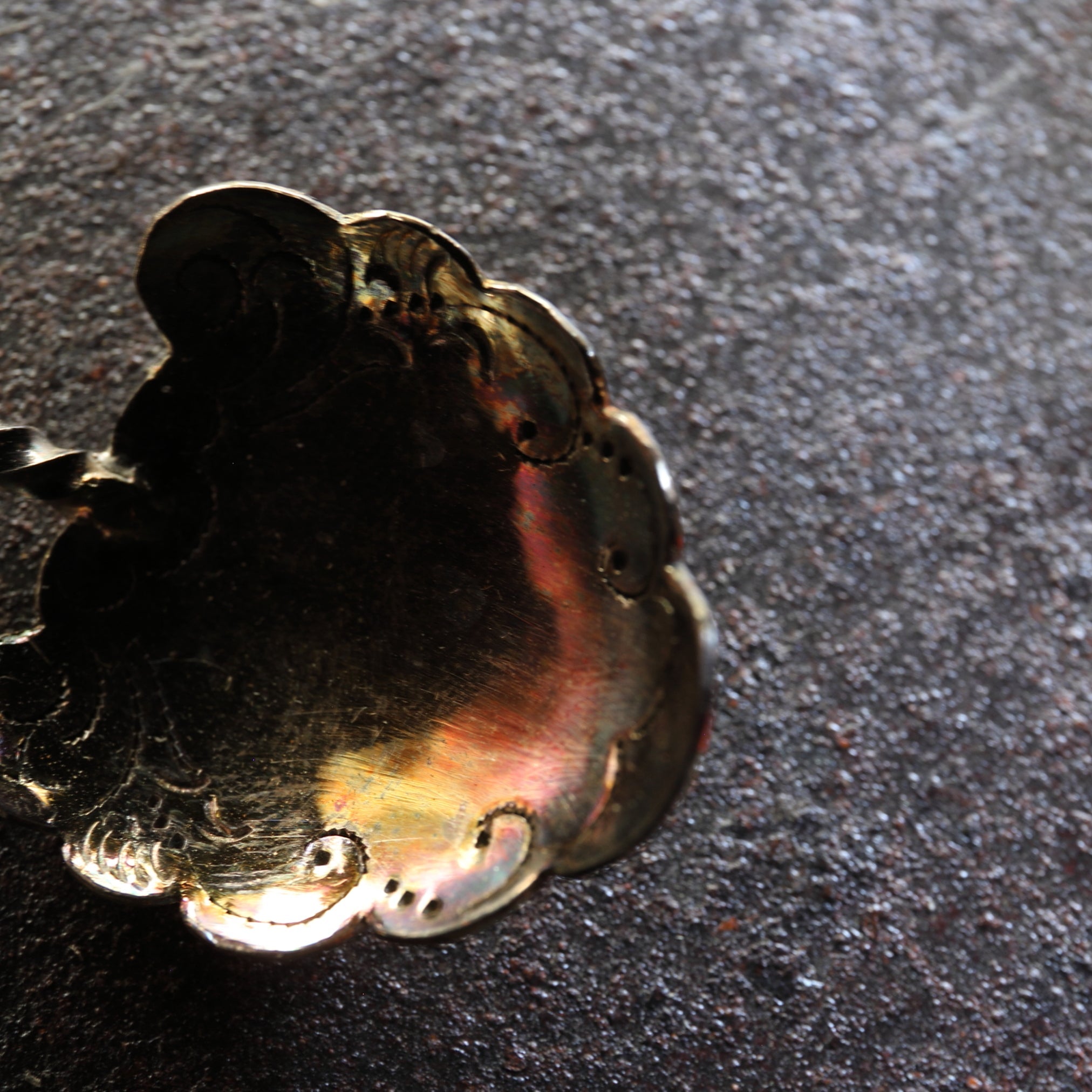 PURE SILVER BALL-TIPPED SPOON, 800 Silver, 800, French Antique, Early Modern Period(16th–19th centuries)