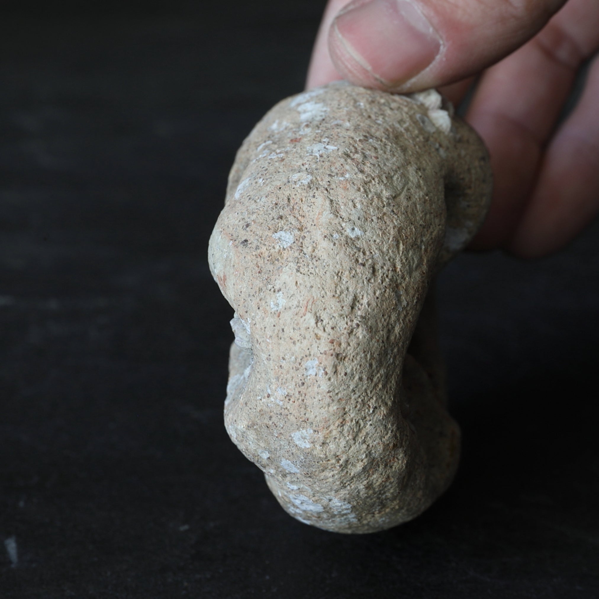 OBJETO DISCOIDAL PERFORADO, Loza, Recuperado del mar, Mitate(soporte para flores), Período Jomon(10000–300 a. C.)