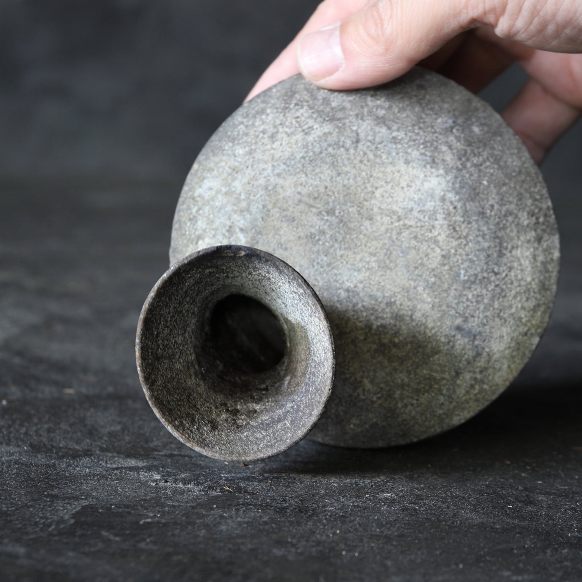 BOTELLA PLANA PEQUEÑA, Cerámica Sue, Período Nara(710–794 d. C.)